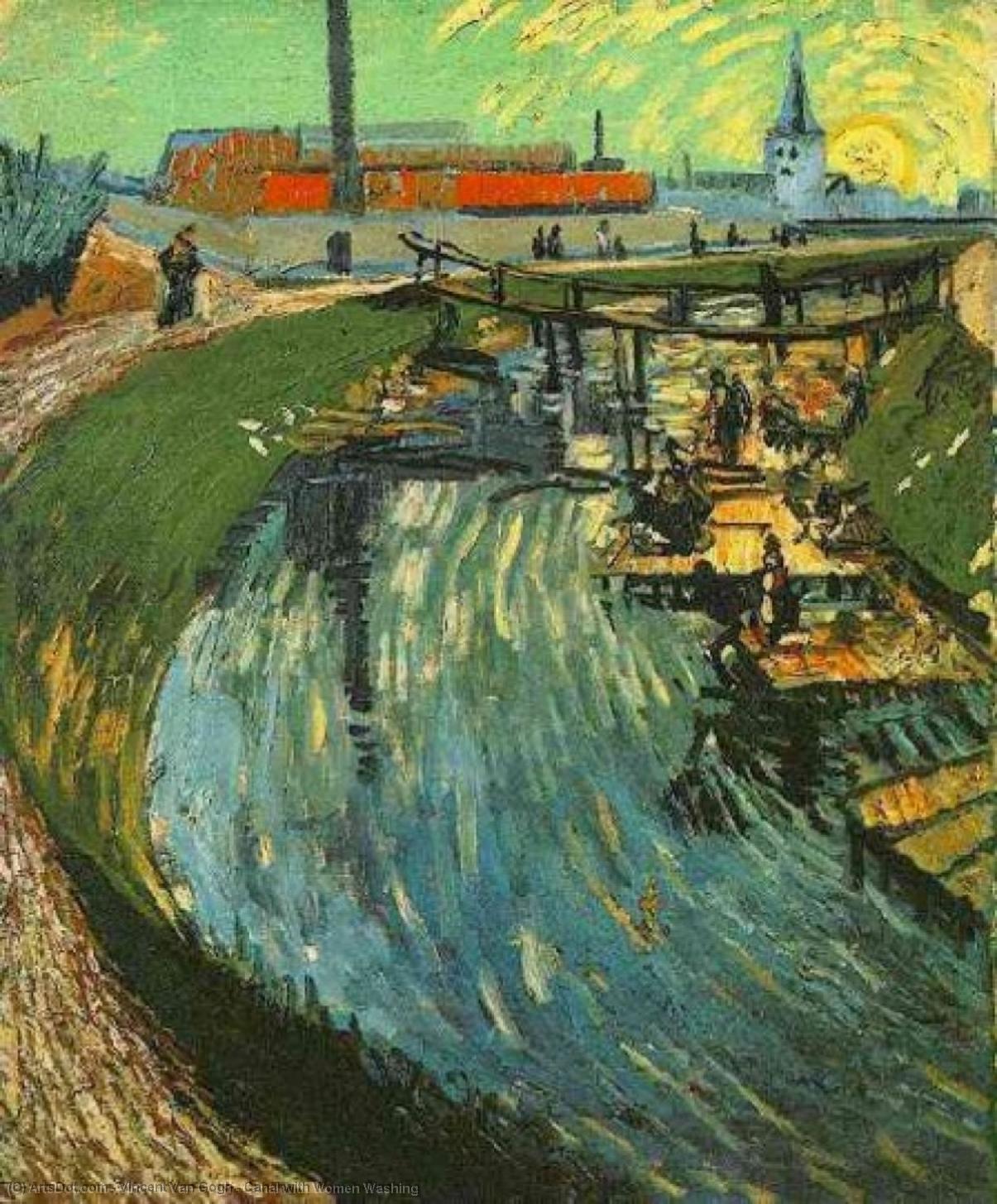 Kanál S Ženami Myjícími — Vincent Willem Van Gogh