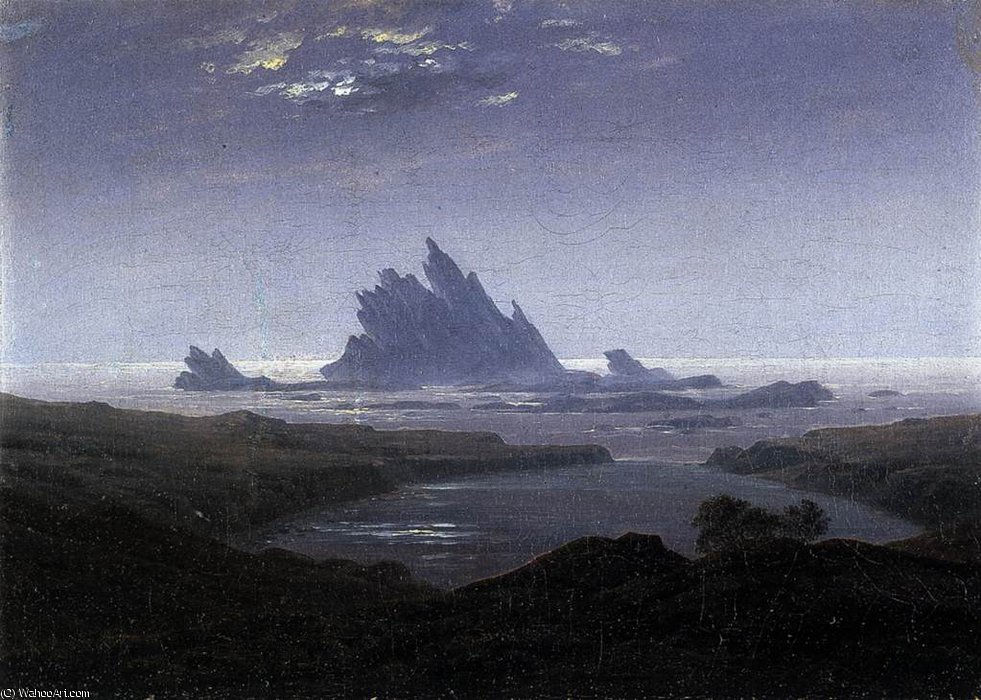 Reef On The Sea Shore — Caspar David Friedrich