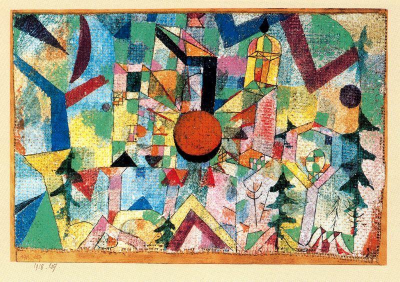 Hrad Při Západu Slunce — Paul Klee