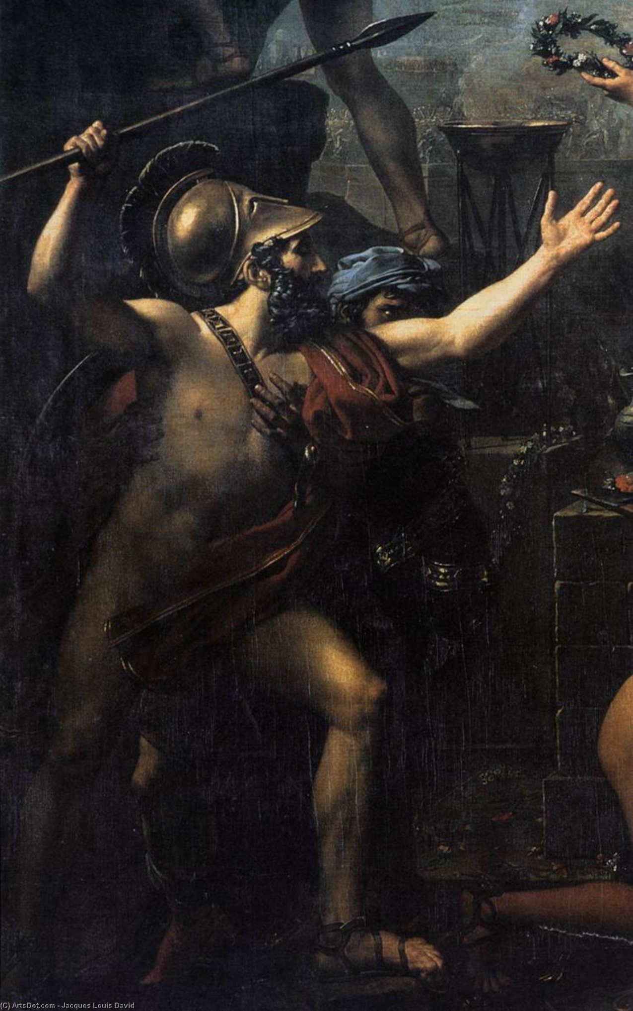 Leonida A Termopile — Jacques-louis David