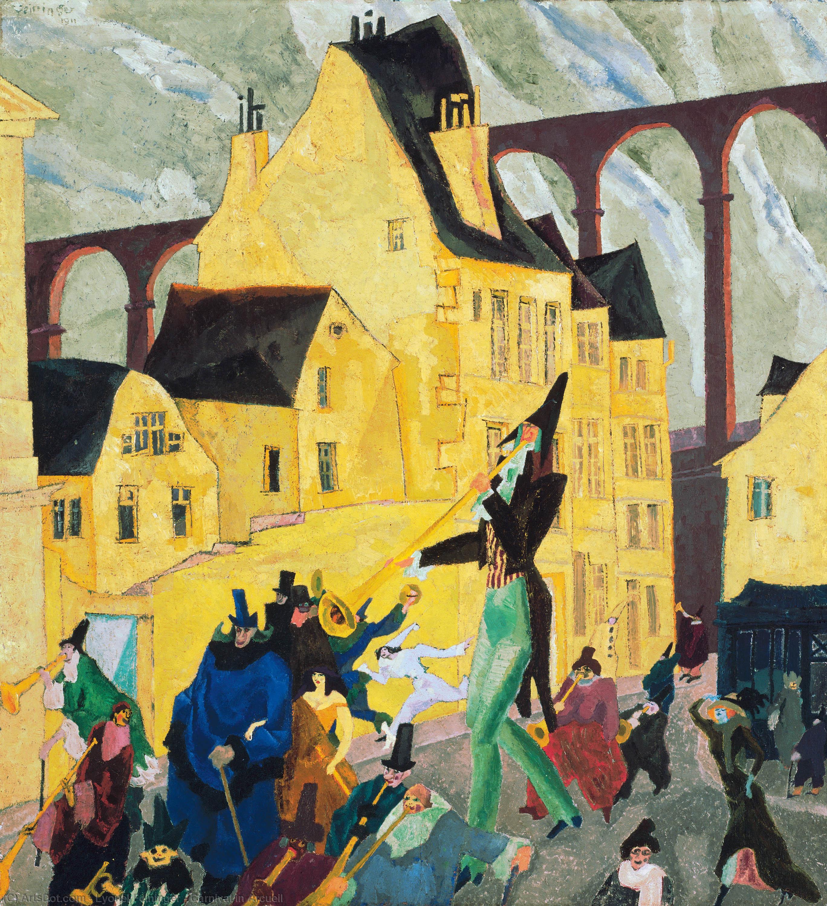 Carnival In Arcueil — Lyonel Feininger