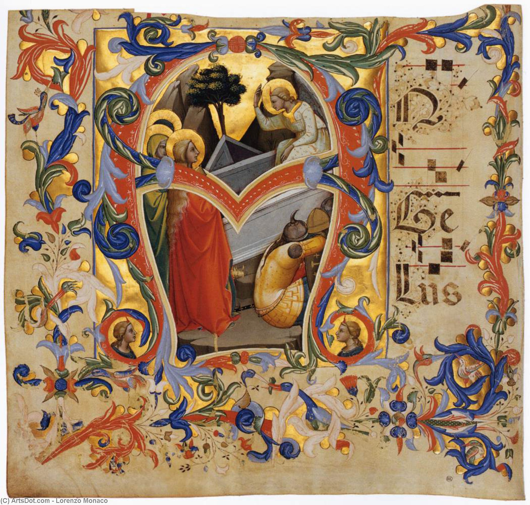 Antiphonary (cod. Cor. 1, Folio 3) — 로렌초 모나코