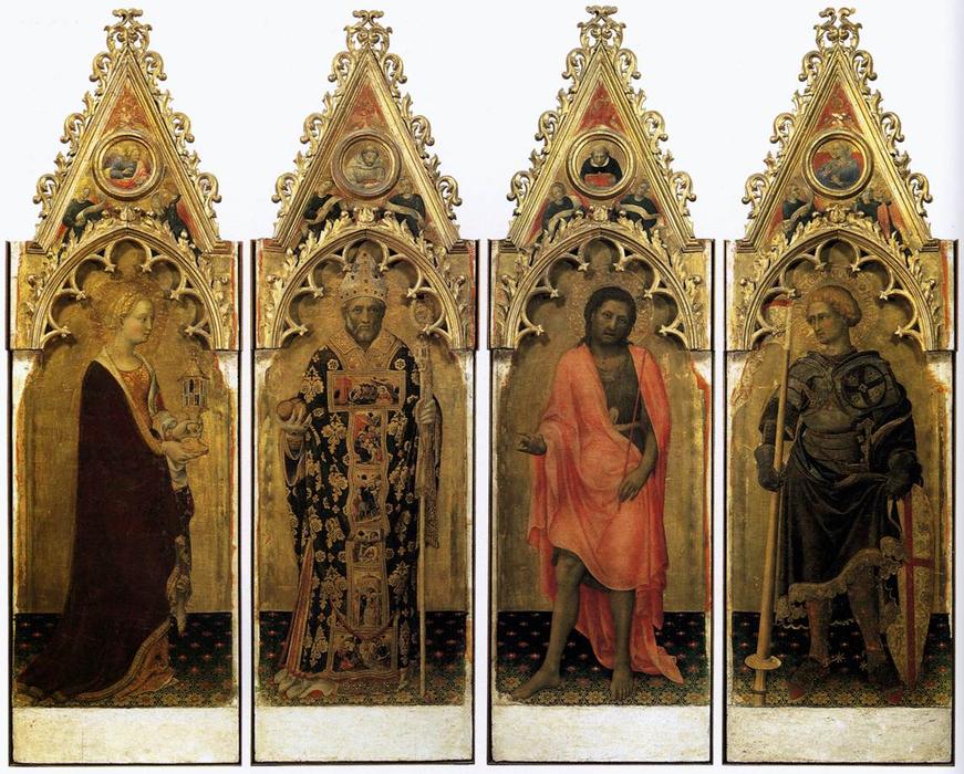 Quaratesi Polyptych: Four Saints — 젠틸레 다 파브리아노