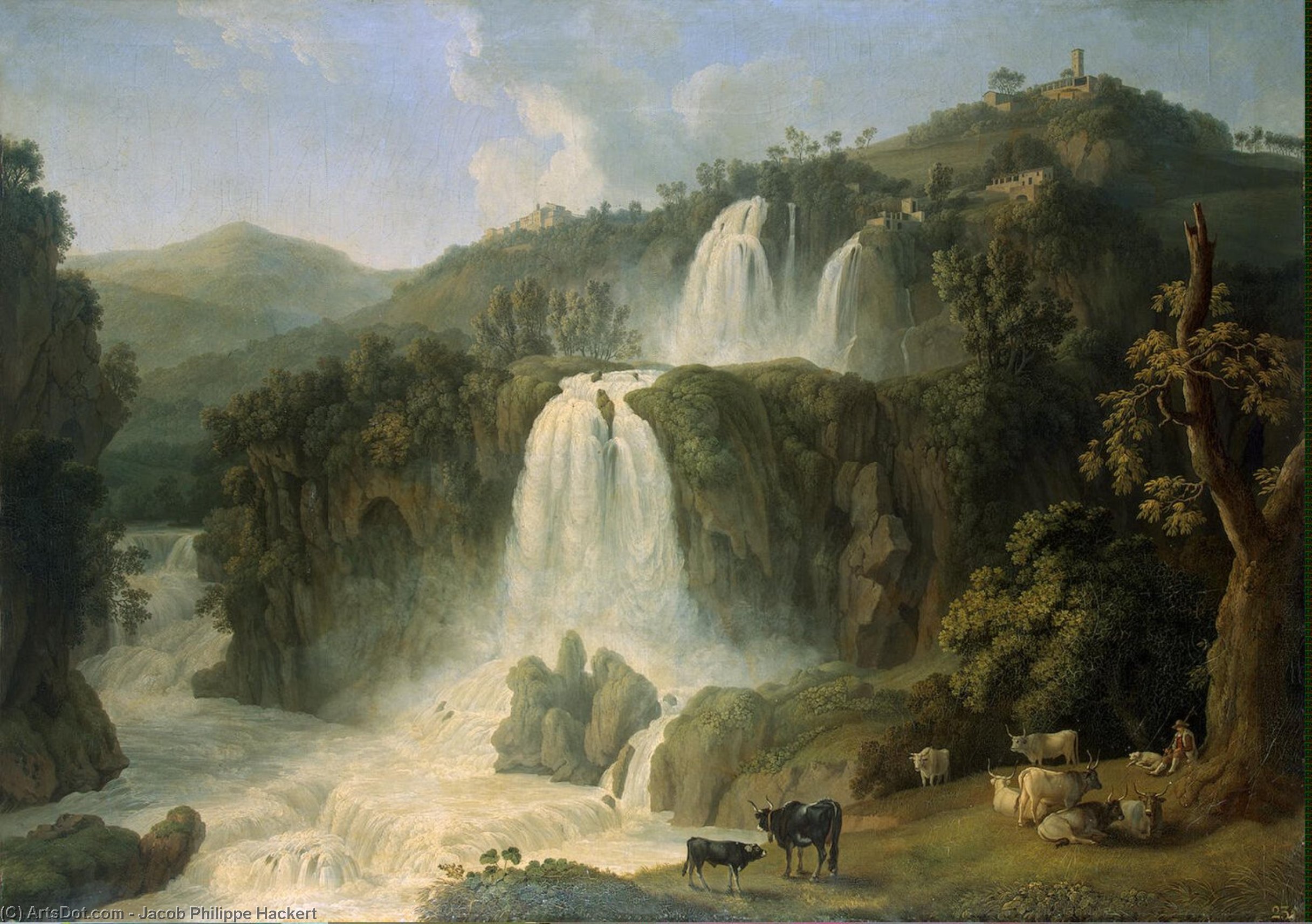 Great Cascades At Tivoli — Jacob Philippe Hackert