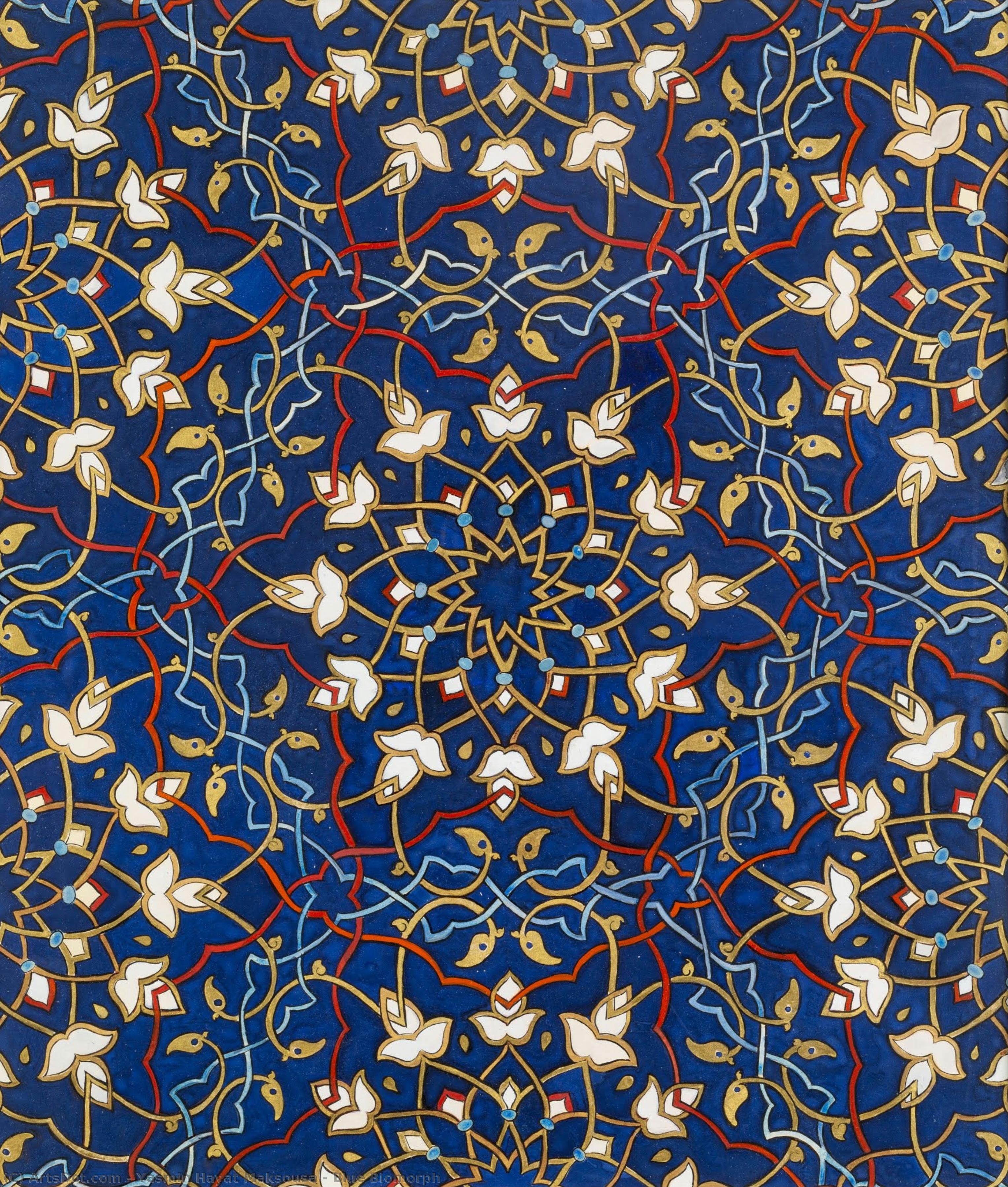 Blue Biomorph — Yasmin Hayat Maksousa