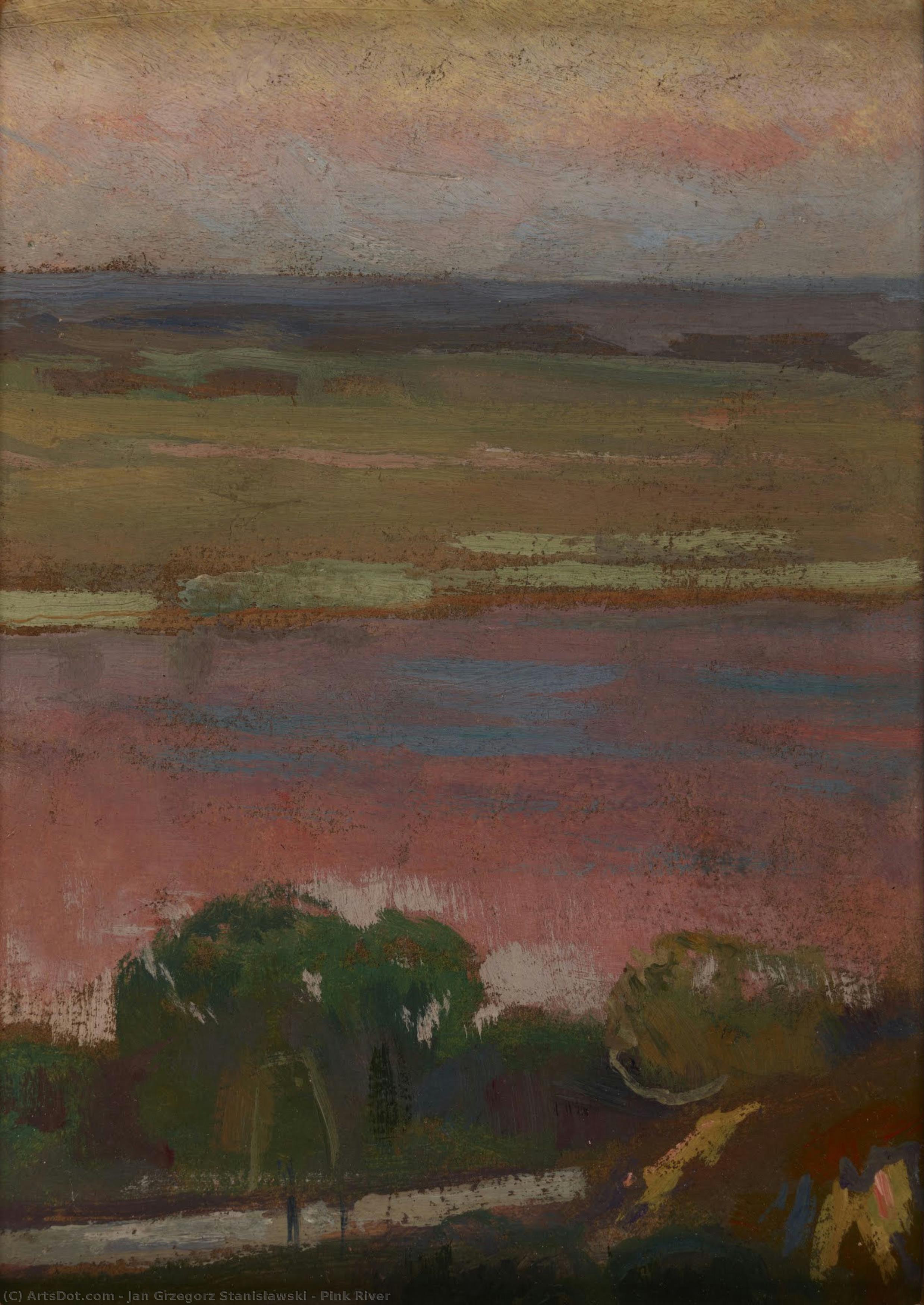 Pink River — Jan Stanisławski