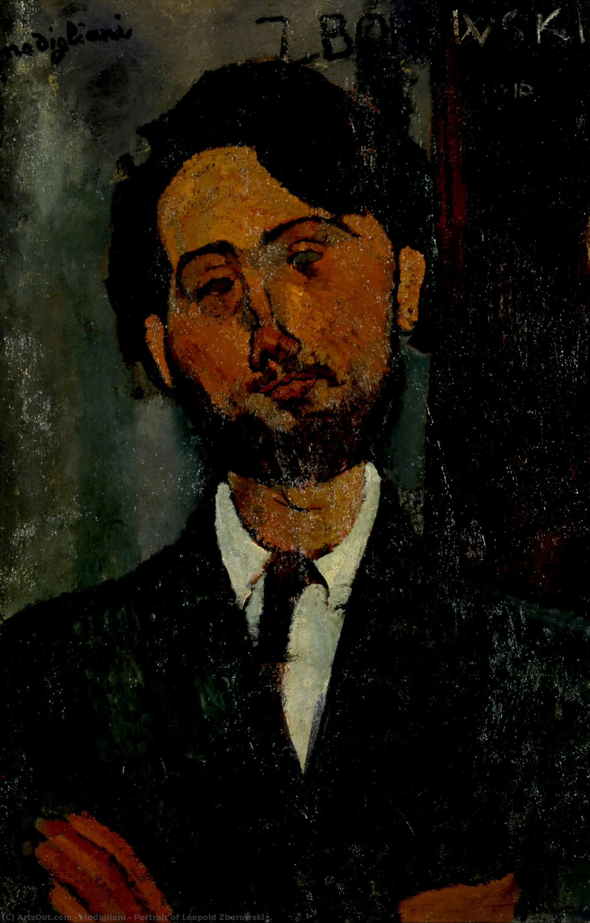 Portrait Von Léopold Zborowski — Amedeo Modigliani