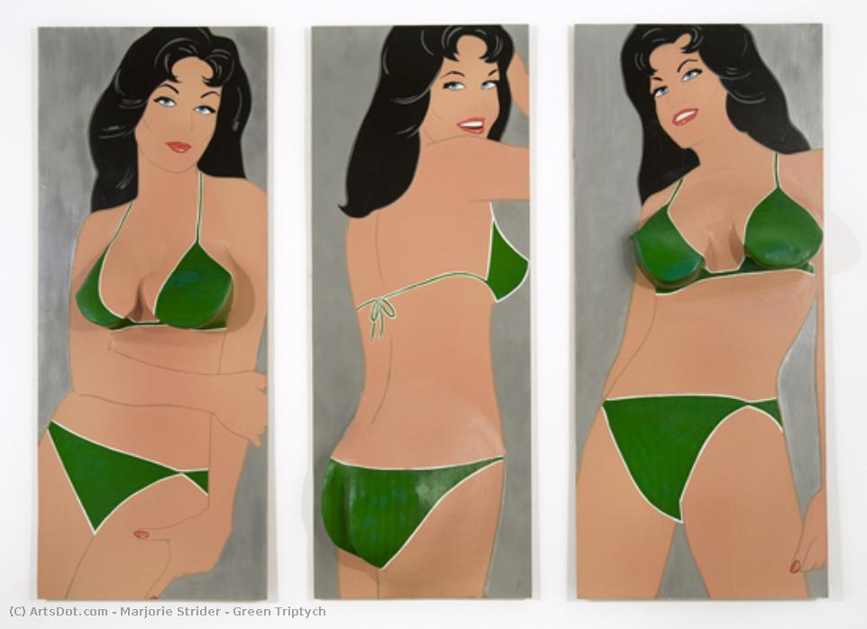 Green Triptych — Marjorie Strider