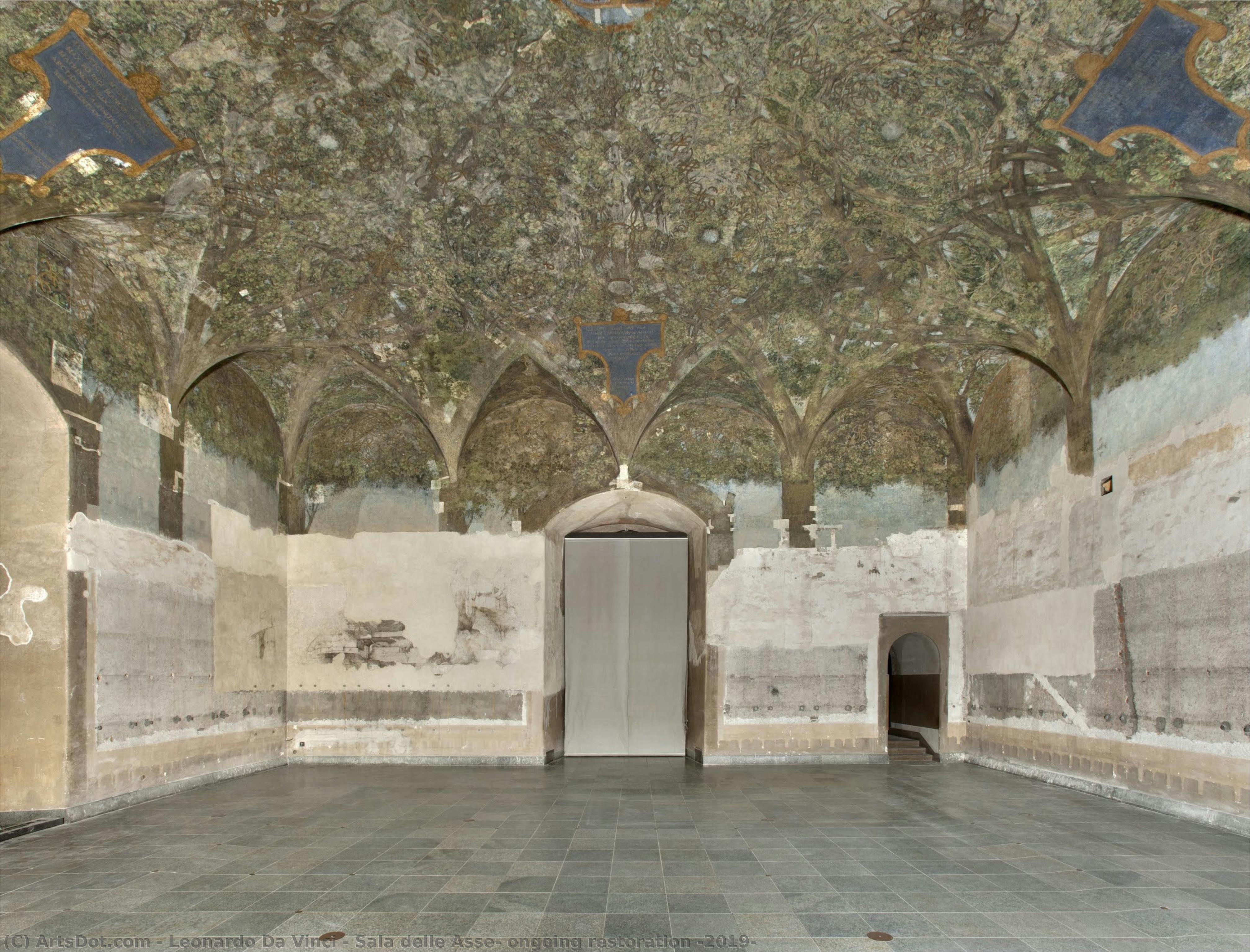 Sala Delle Asse, Ongoing Restoration (2019) — Leonardo Da Vinci