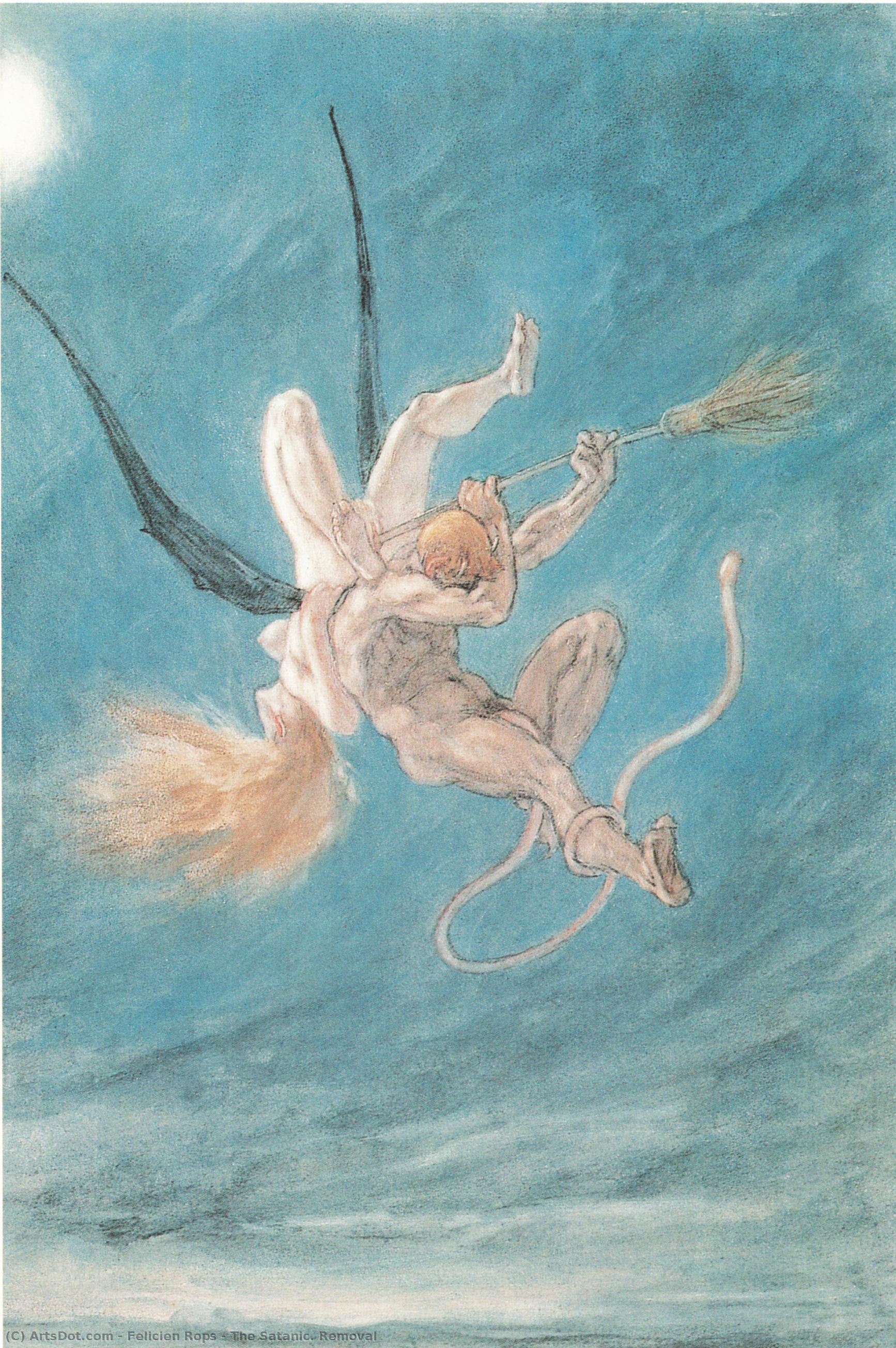 The Satanic. Removal — Félicien Rops