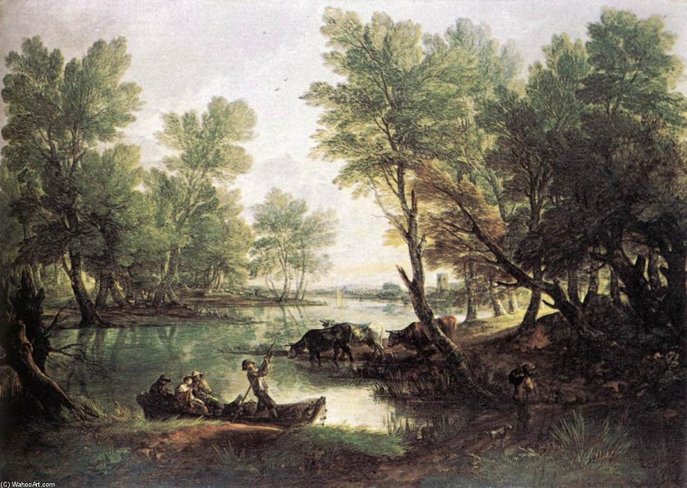 River Landscape — Thomas Gainsborough
