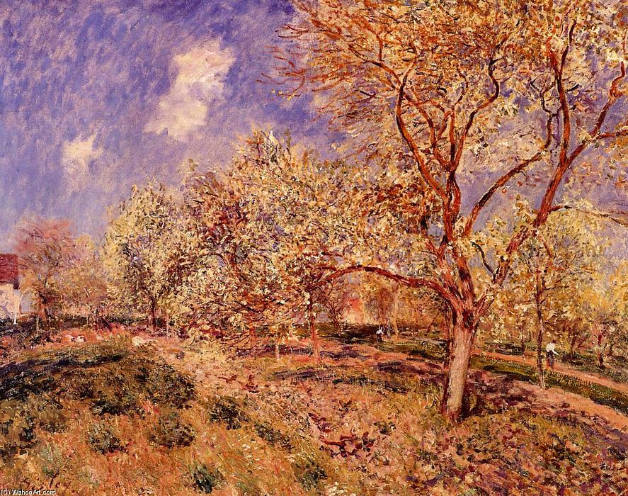 Spring At Veneux — Alfred Sisley