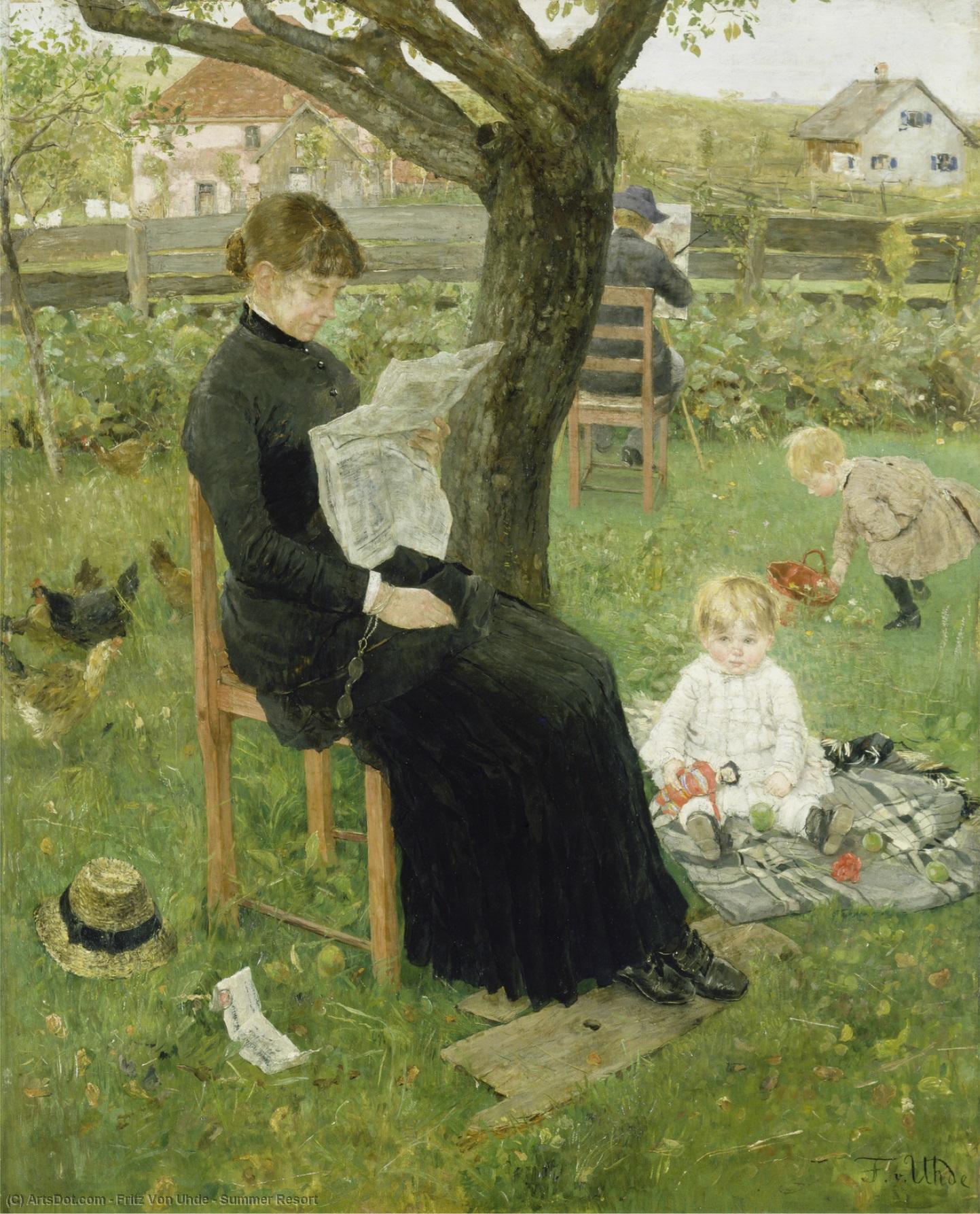 Summer Resort — Fritz Von Uhde