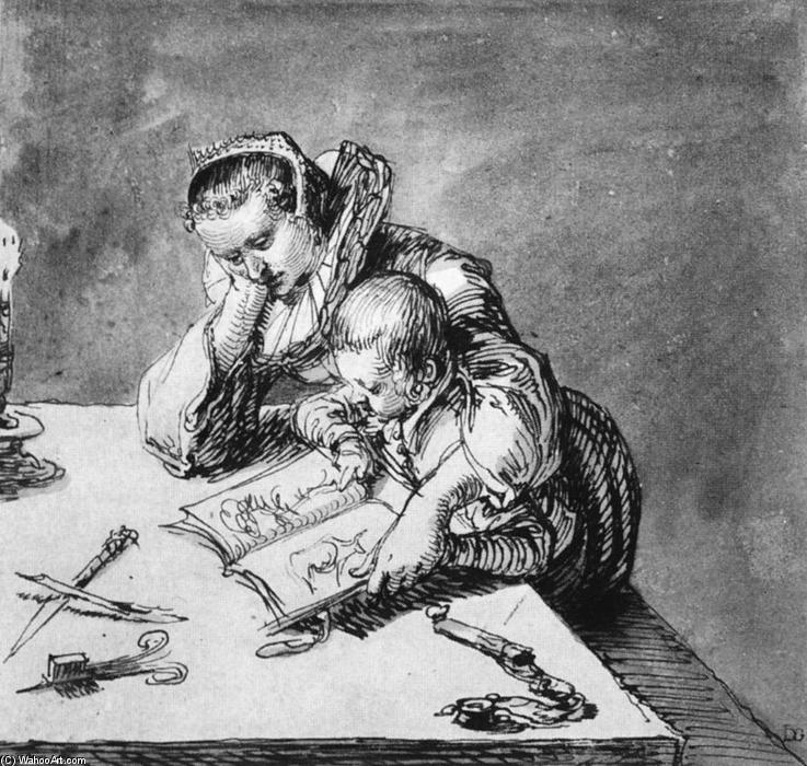 少女と絵本を眺める女性 — Jacob (jacques)de Gheyn Ii