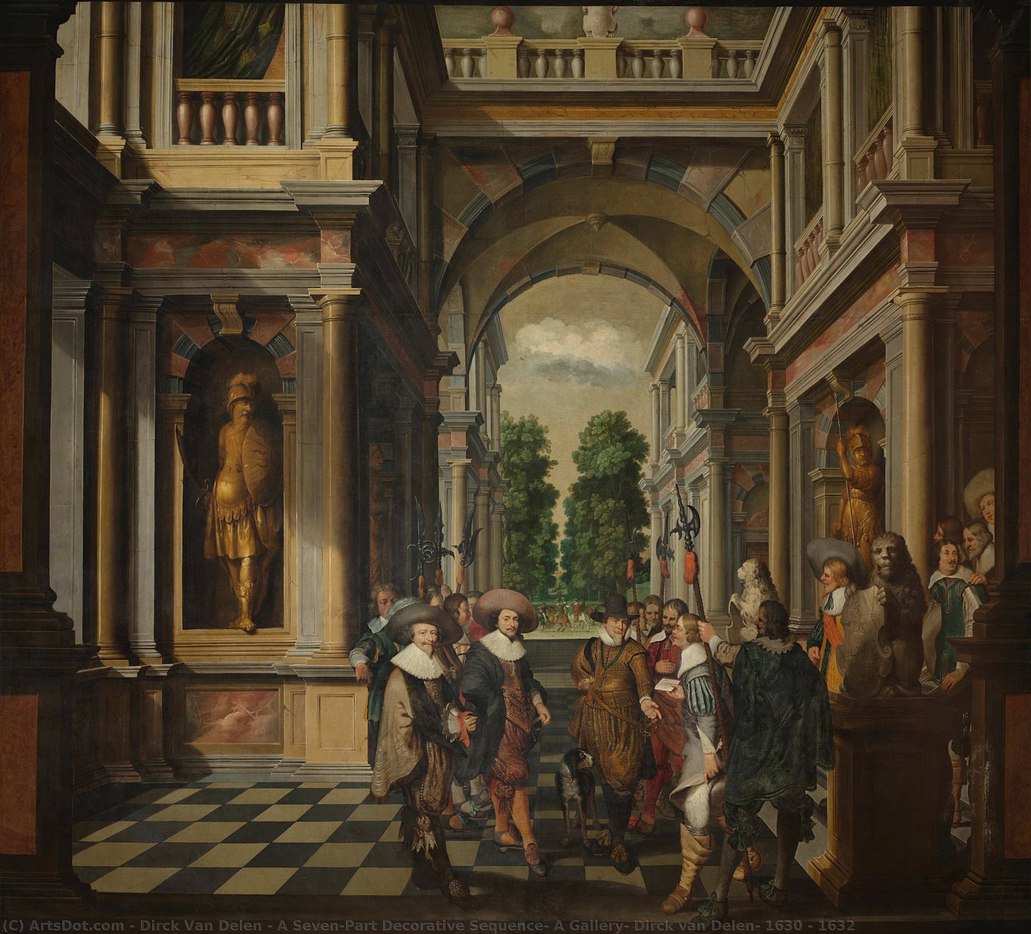 A Seven-part Decorative Sequence: A Gallery, Dirck Van Delen, 1630 - 1632 — Dirck Van Delen