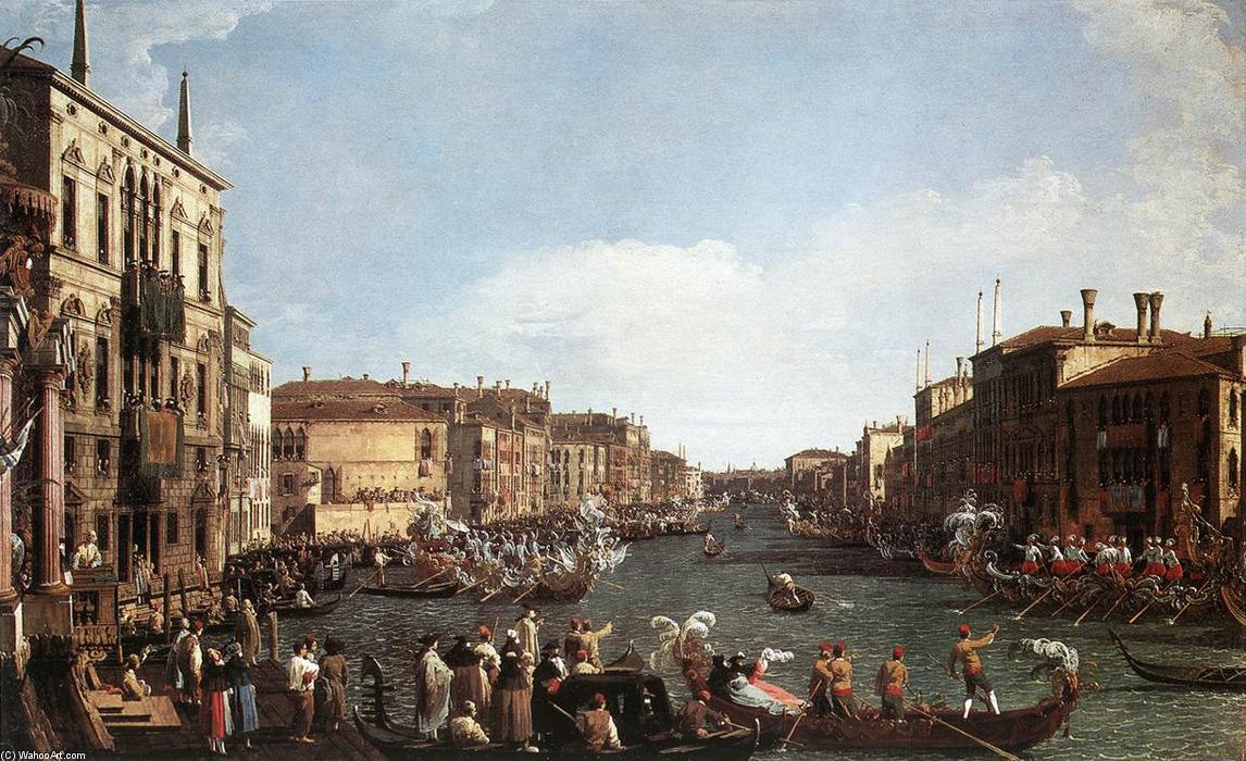 A Regatta On The Grand Canal — Canaletto