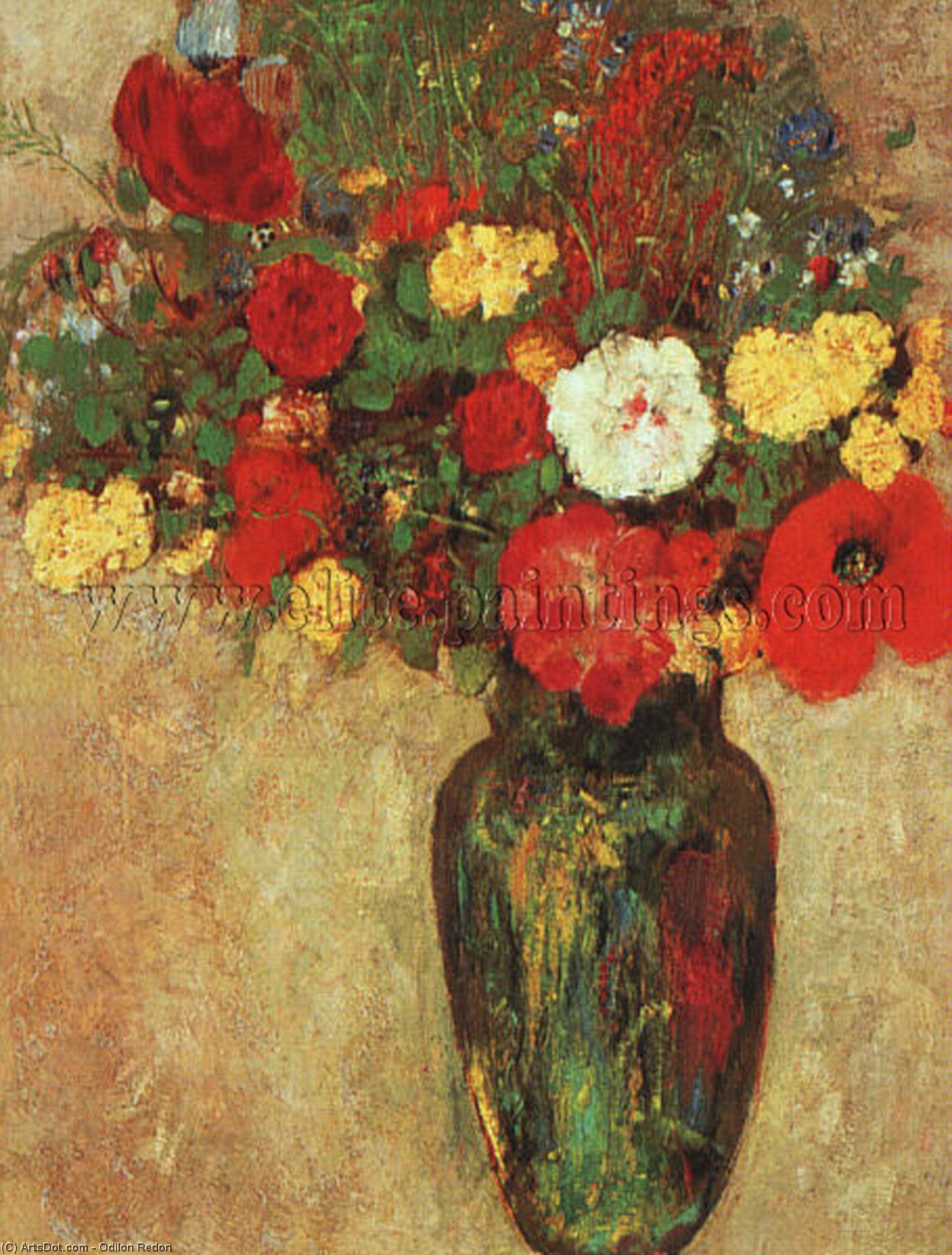 Ein Blumenvasen (14) — Odilon Redon