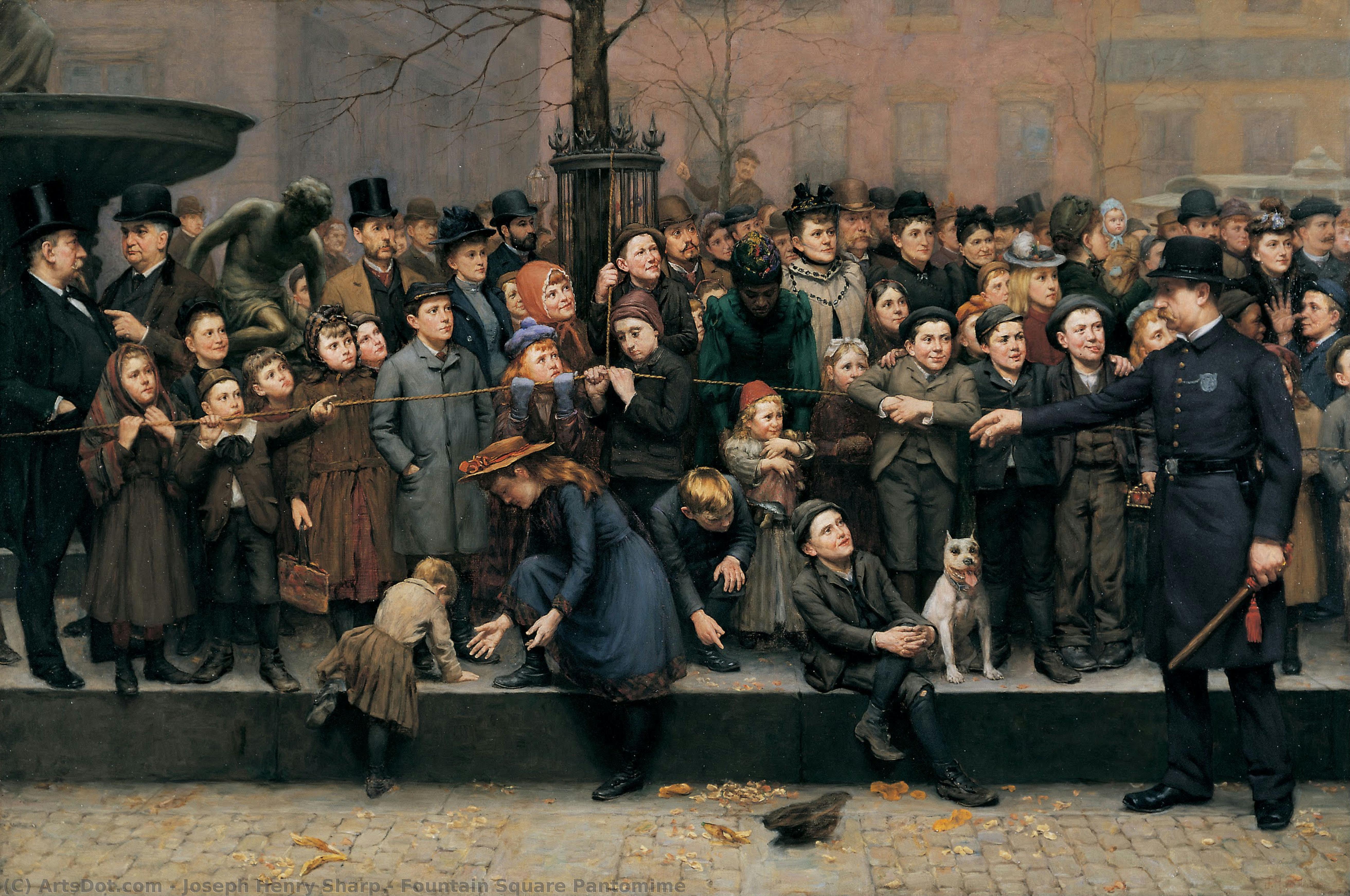 Fountain Square Pantomime — Joseph Henry Sharp