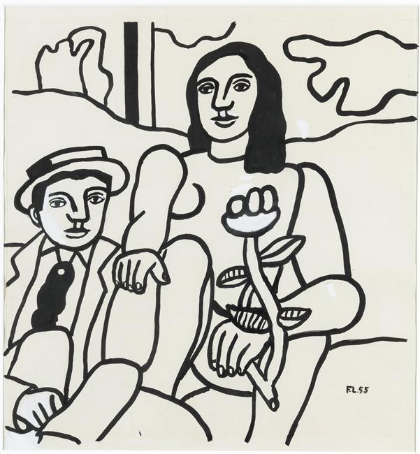 Study For The Two Lovers — Fernand Léger