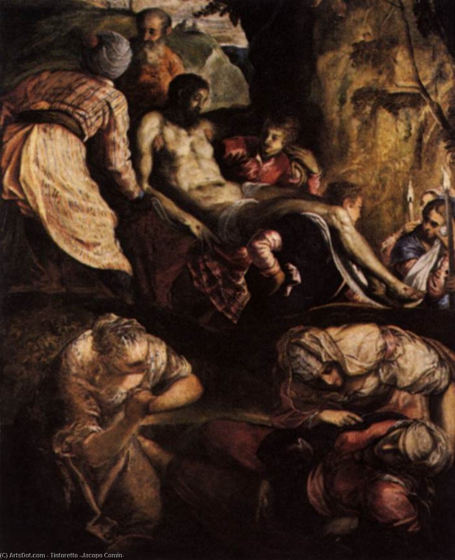 Christ Carried To The Tomb — Tintoretto