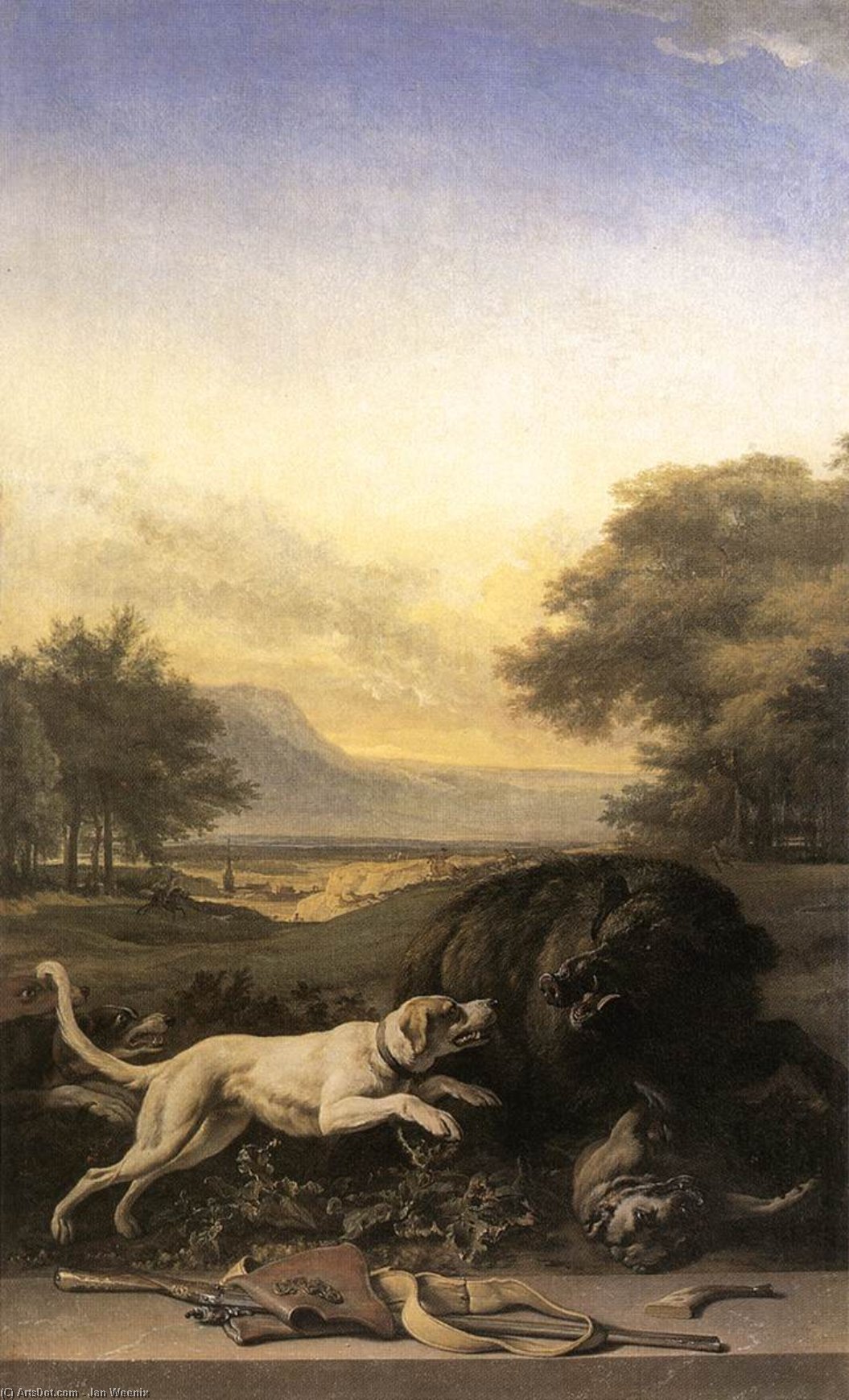 Boar Hunt — Jan Weenix