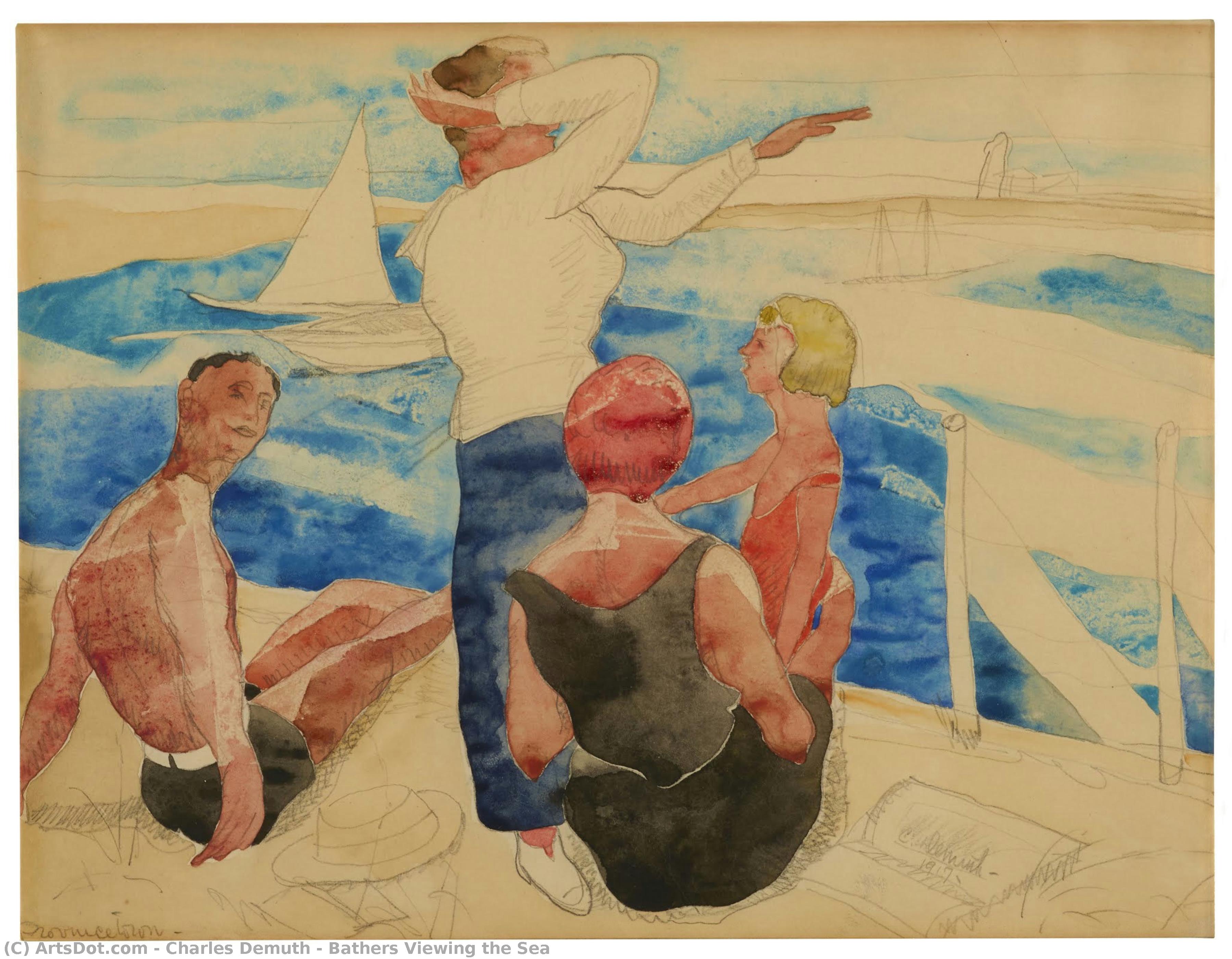 Bathers Viewing The Sea — 찰스 데무스