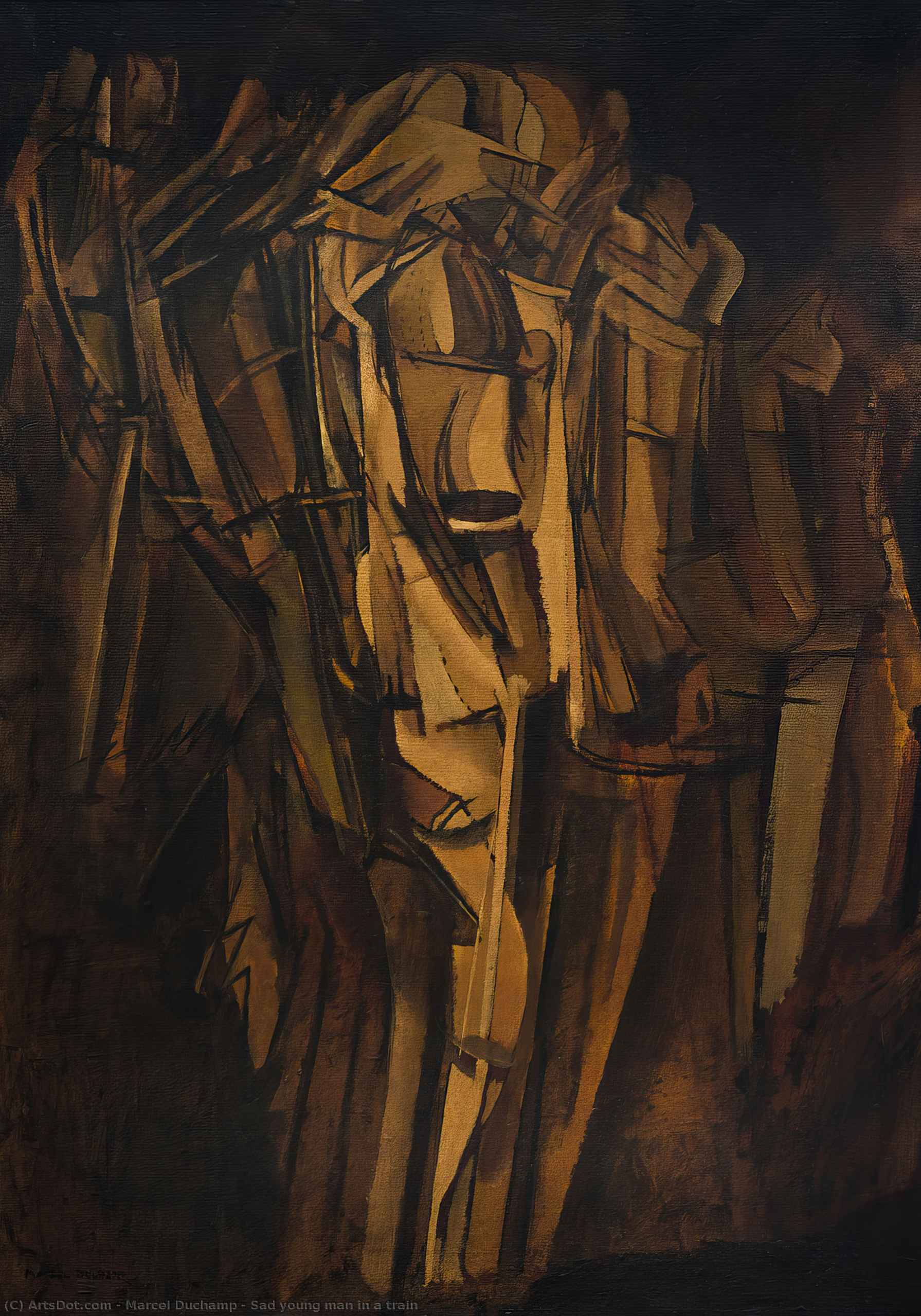 Sad Young Man In A Train — Marcel Duchamp