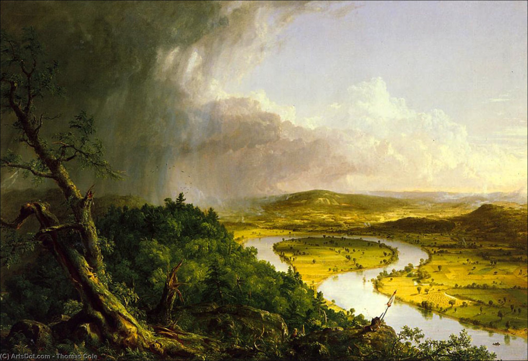 Oxbøyen — Thomas Cole