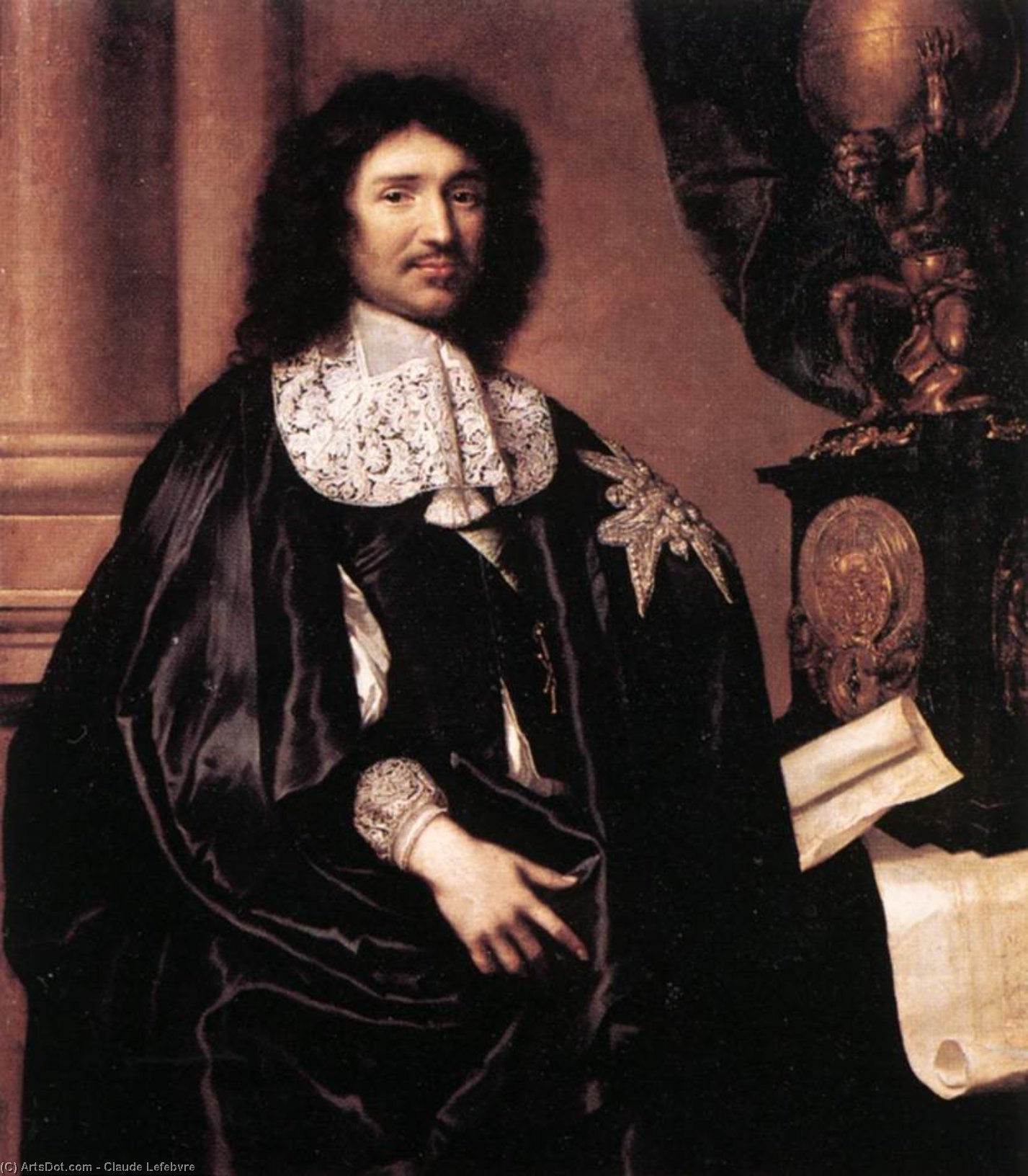 Portrait De Jean-baptiste Colbert — Claude Lefebvre