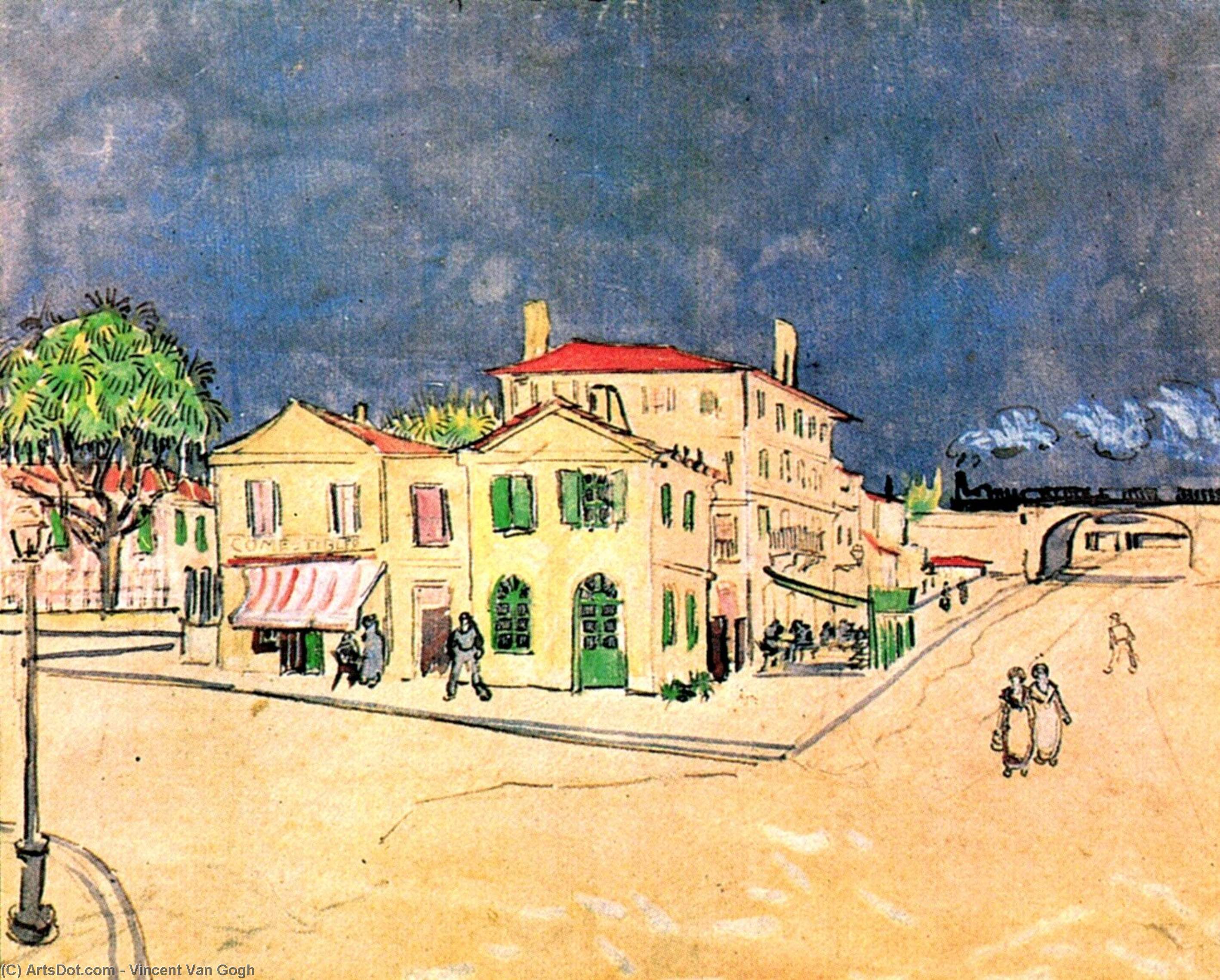Vincent's House In Arles (the Yellow House) — Vincent Willem Van Gogh