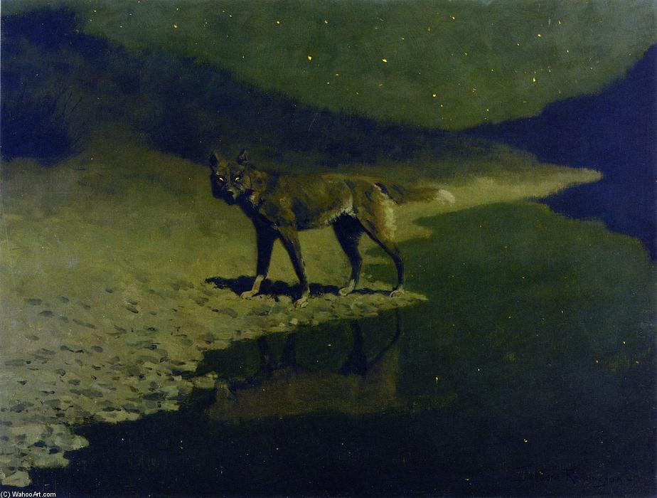 Moonlight, Wolf — Frederic Remington