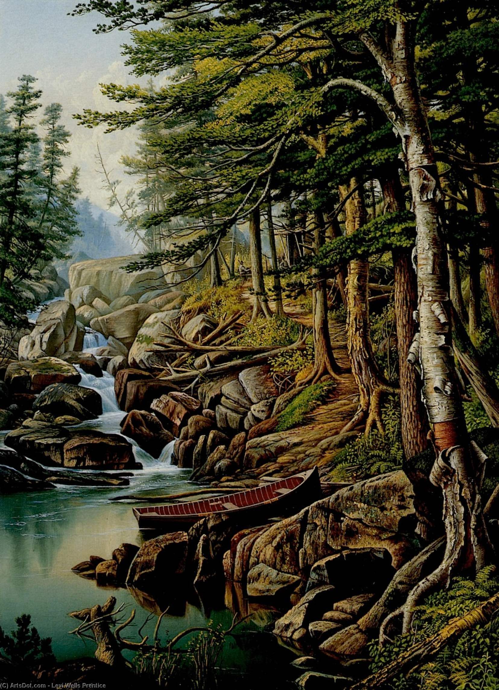 Moose River, Adirondacks — Levi Wells Prentice