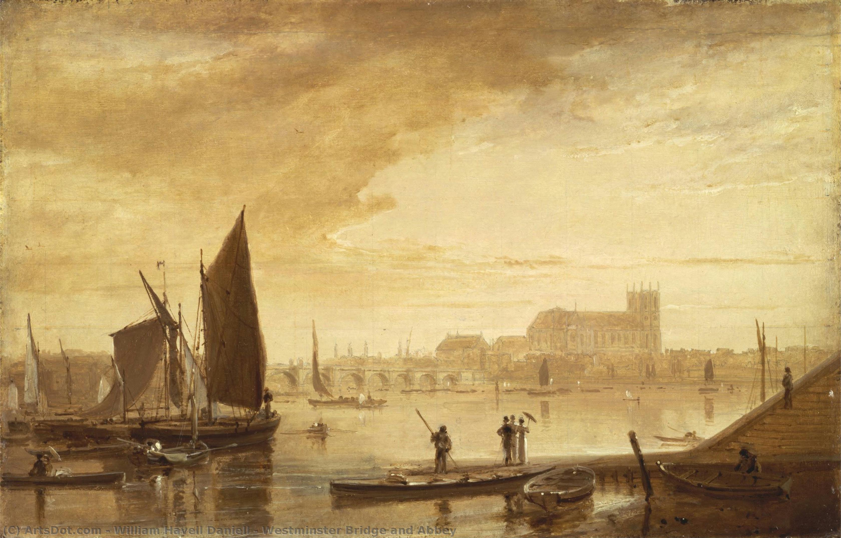 Westminster Bridge And Abbey — William Daniels