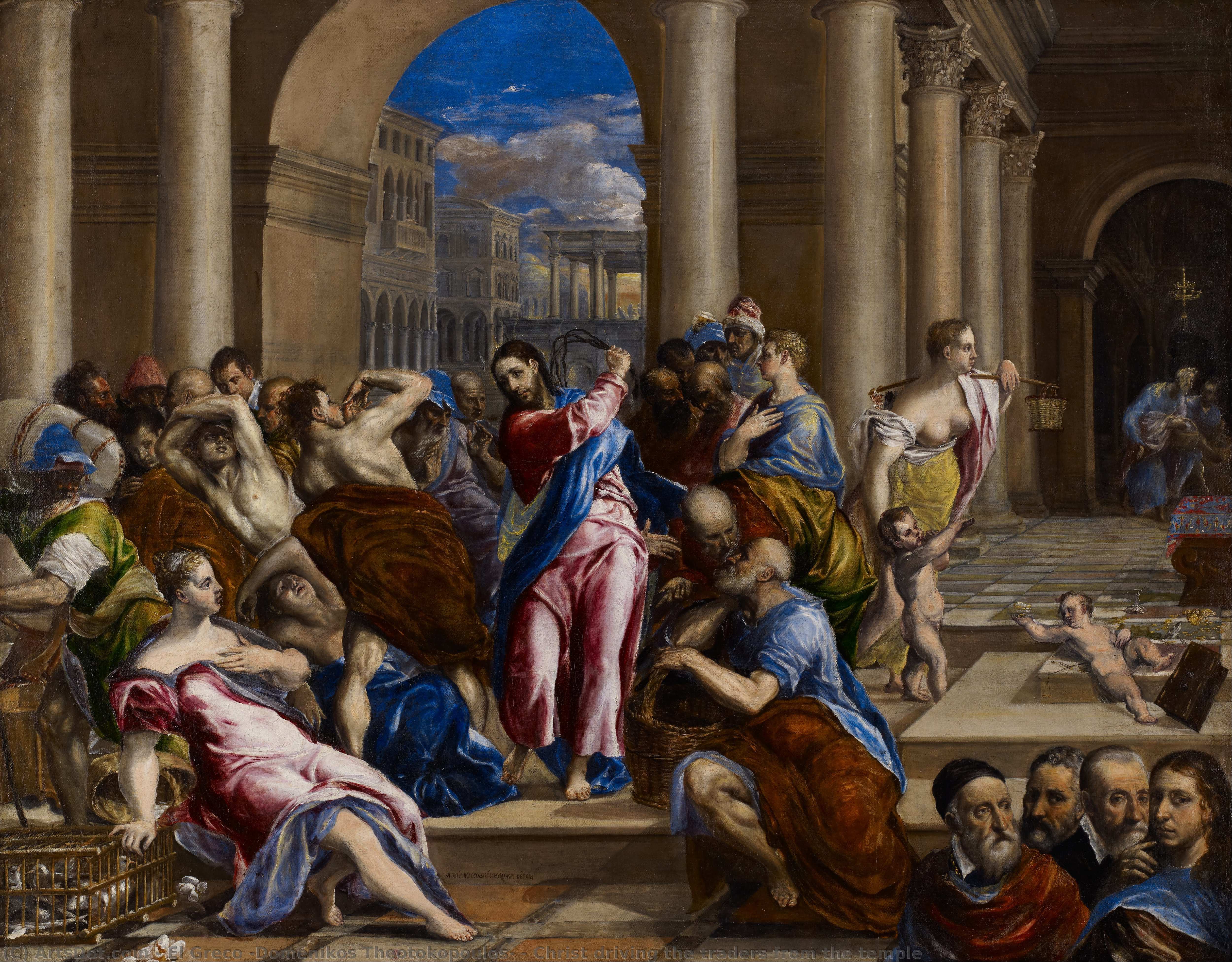 Christus Treibt Händler Aus Dem Tempel — El Greco