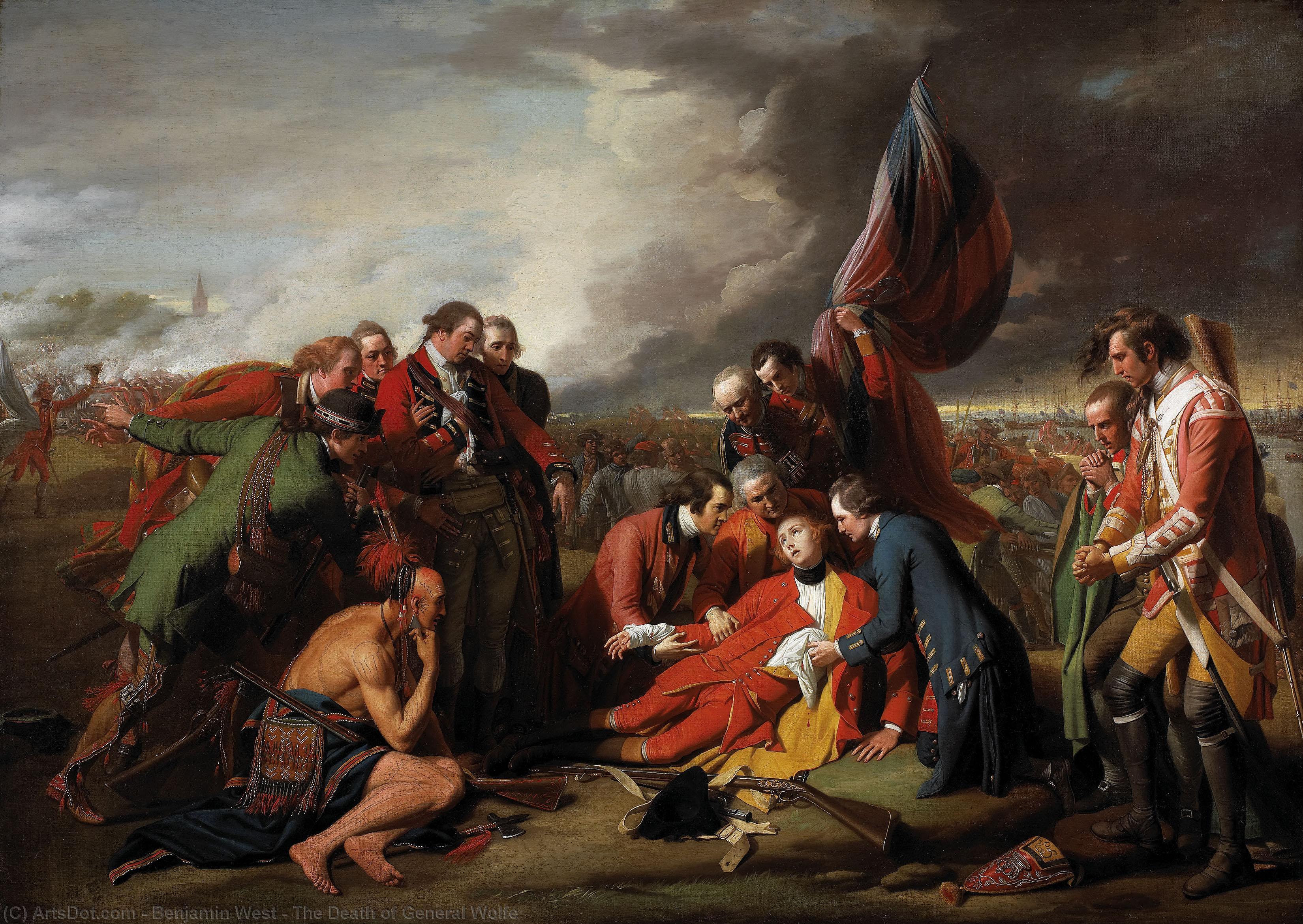 Smrt Generála Wolfe — Benjamin West
