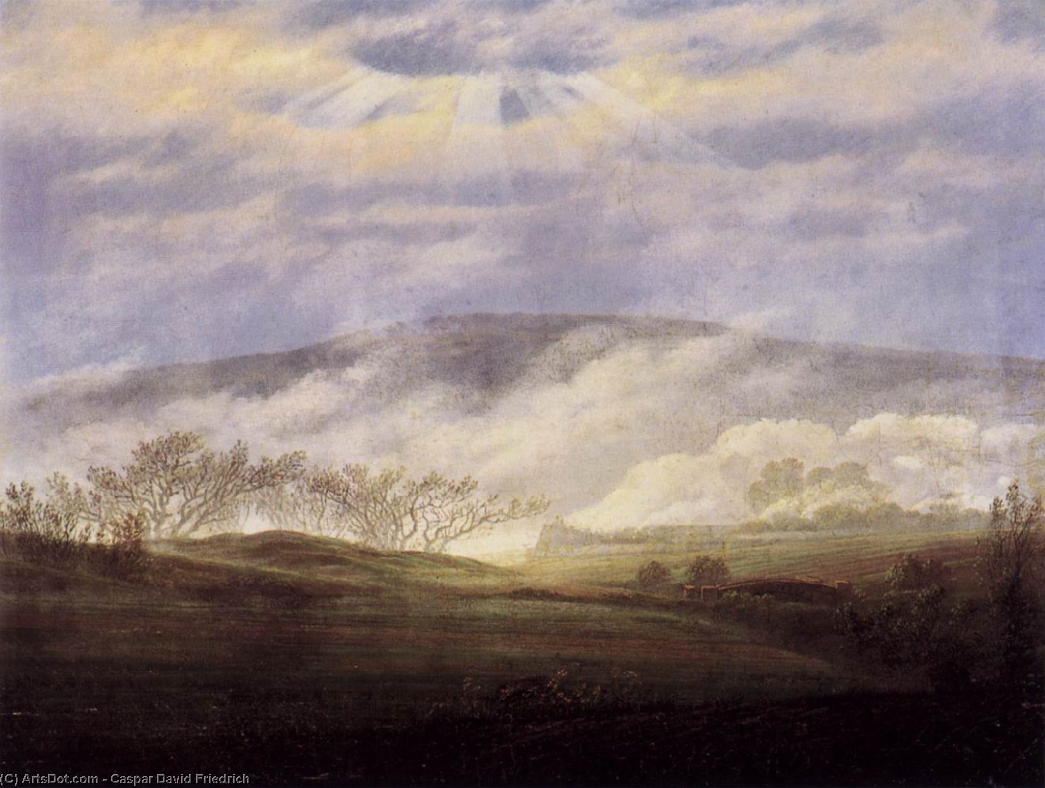 Fog In The Elbe Valley — Caspar David Friedrich