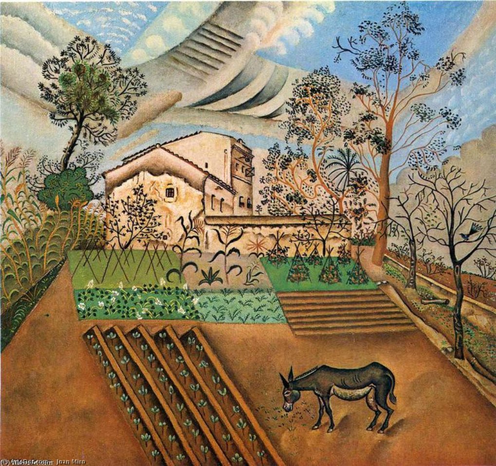 The Vegetable Garden With Donkey — Joan Miró