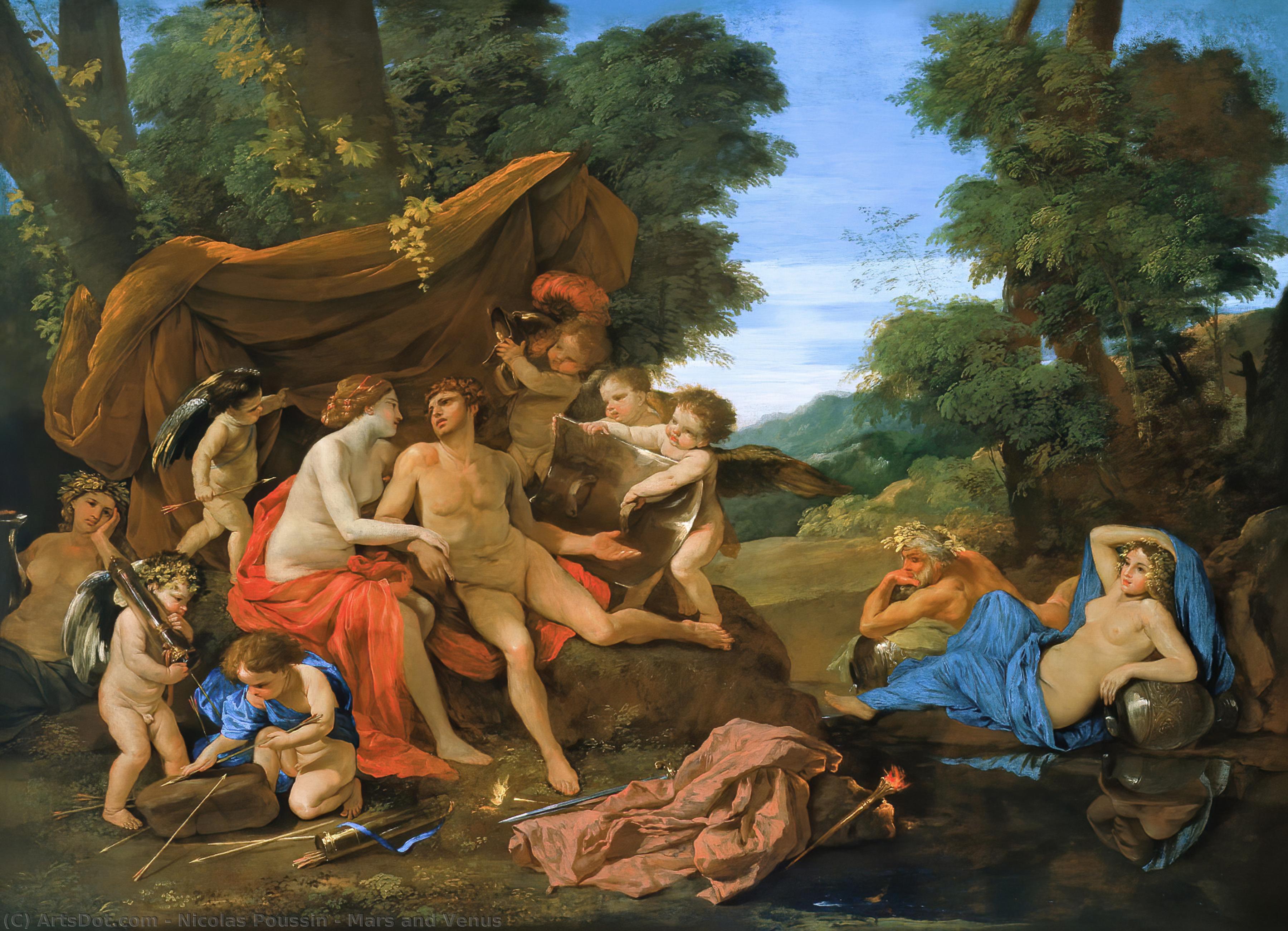Mars A Venuše — Nikolás Poussin