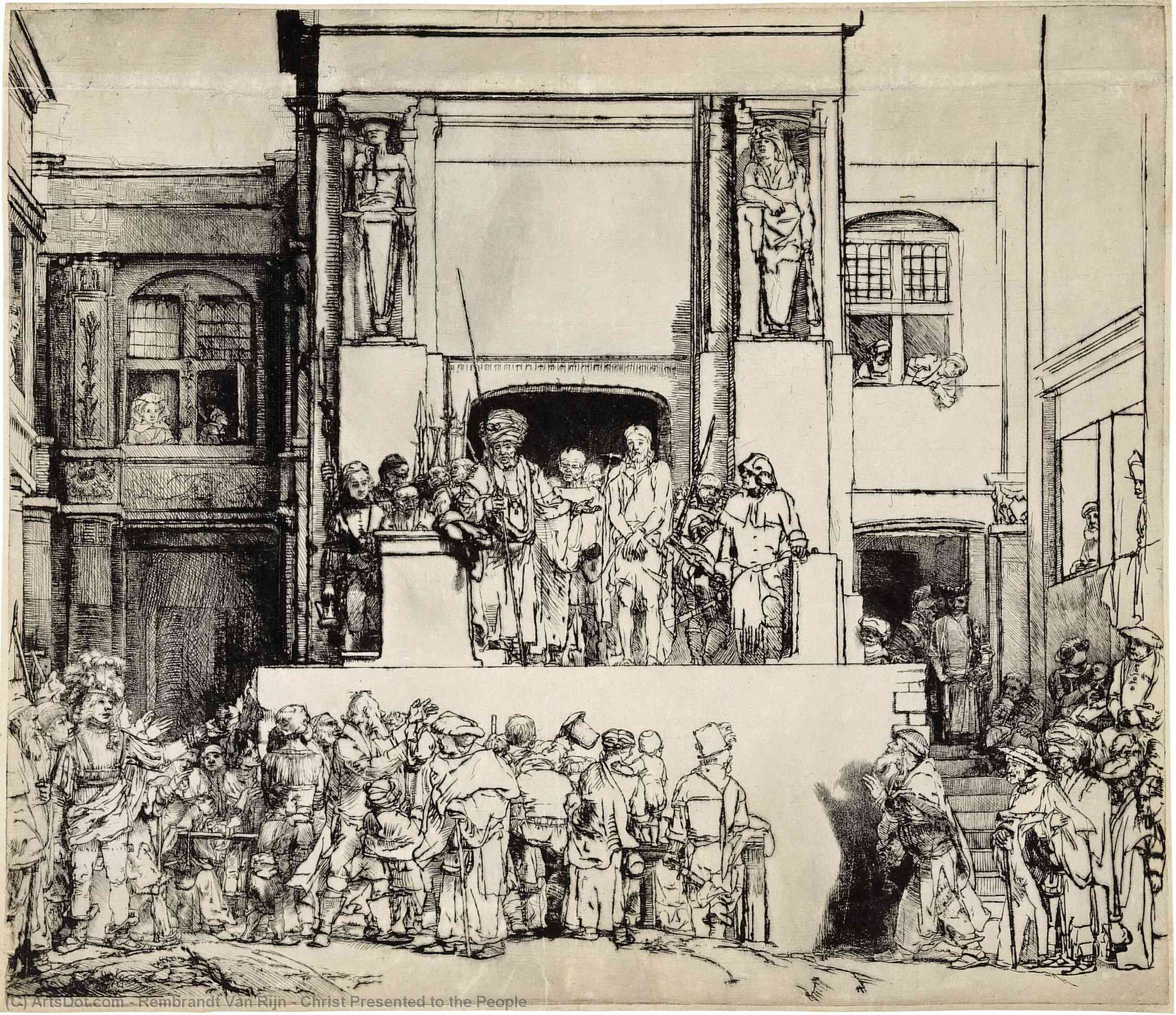 Christ Presented To The People — Rembrandt Van Rijn