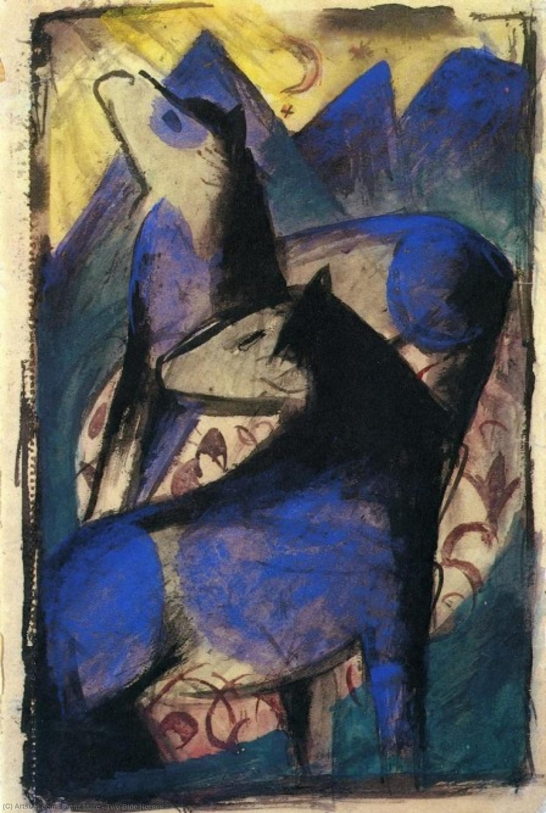 Due Cavalli Blu — Franz Marc
