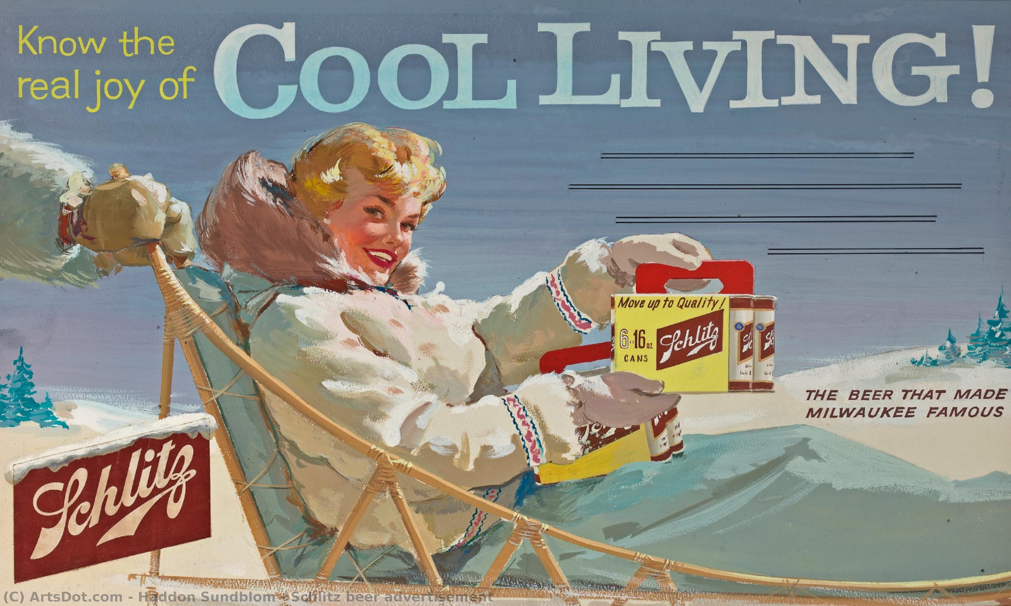 Schlitz Beer Advertisement — Haddon Sundblom