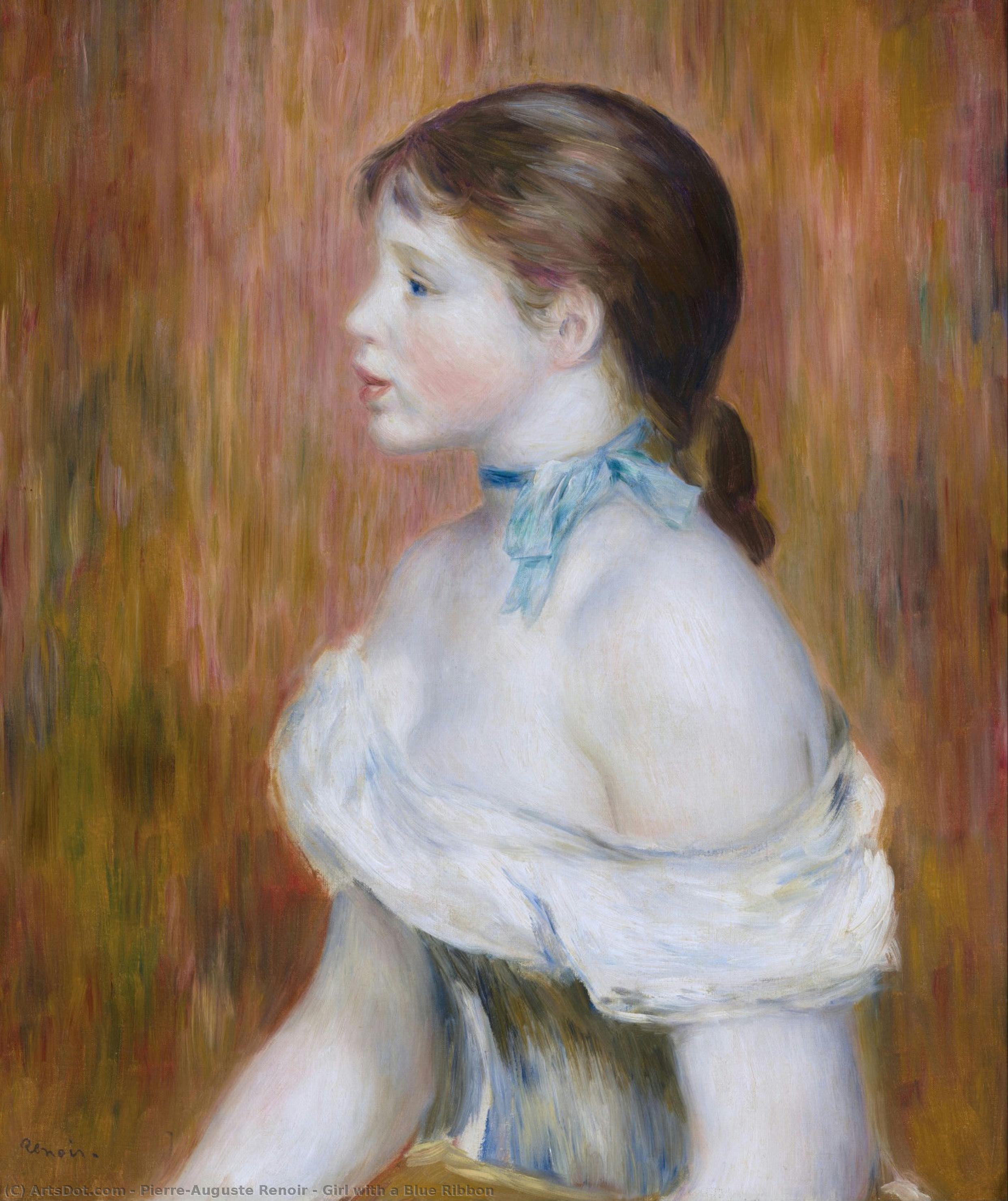 Ragazza Con Una Fascia Blu — Pierre-auguste Renoir