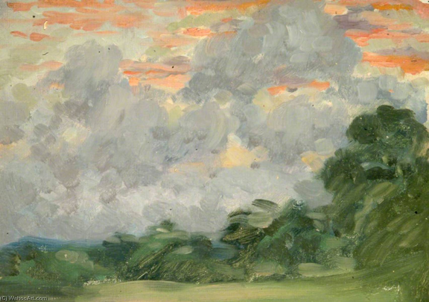 Trees And Clouds — Sidney Herbert Sime
