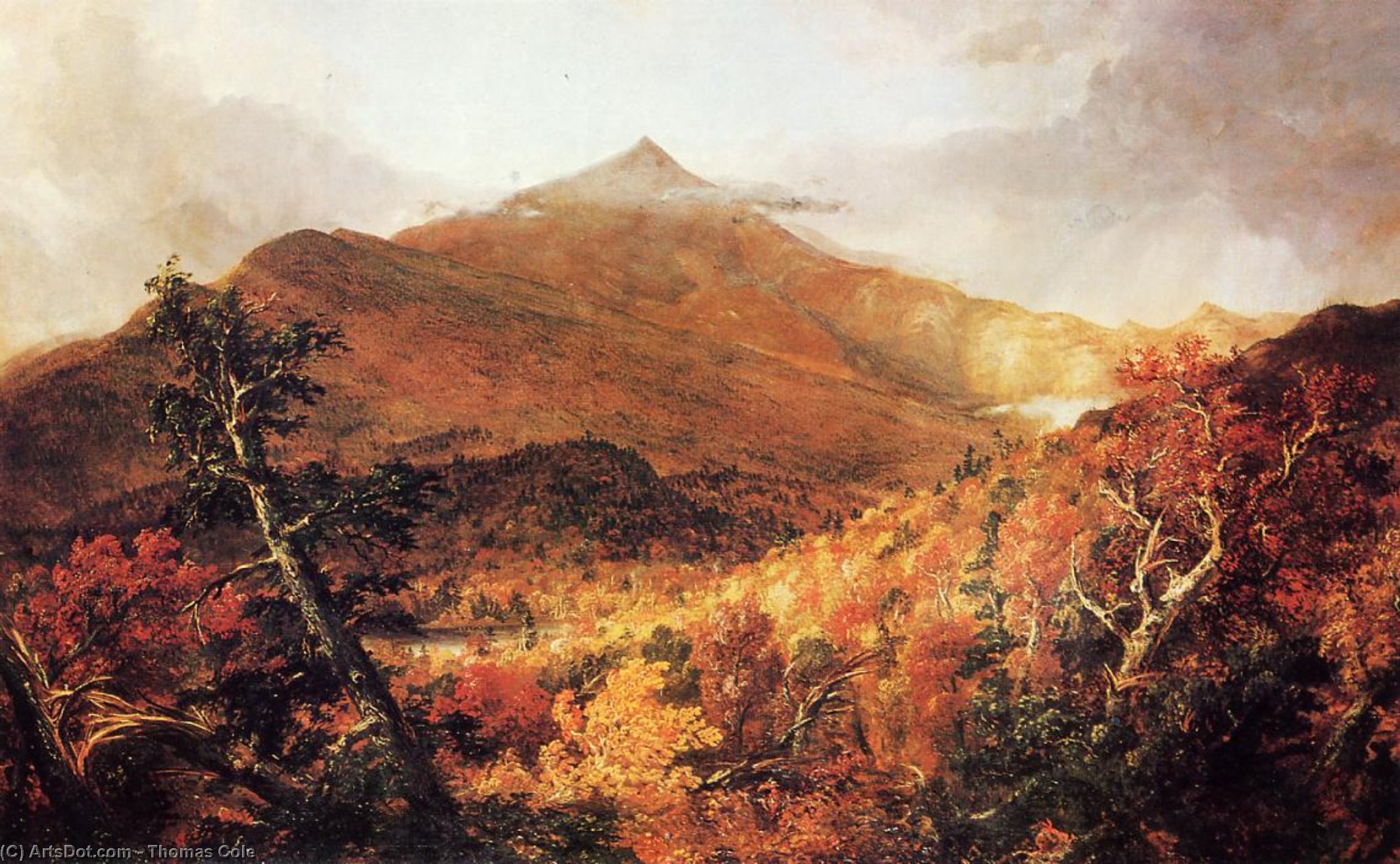 Schroon Mountain, Adirondacks, Condado De Essex, Nueva York, Después De Una Tormenta — Thomas Cole