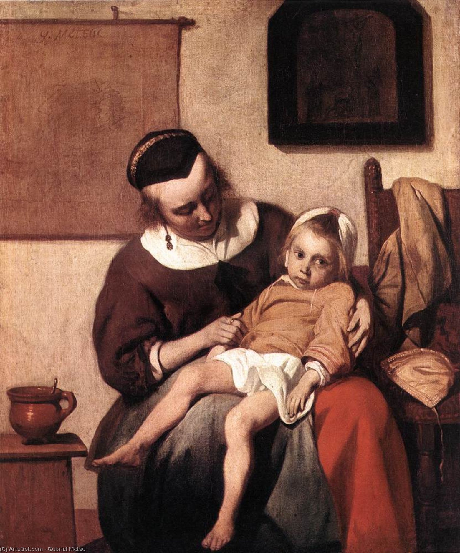 The Sick Child — Gabriel Metsu