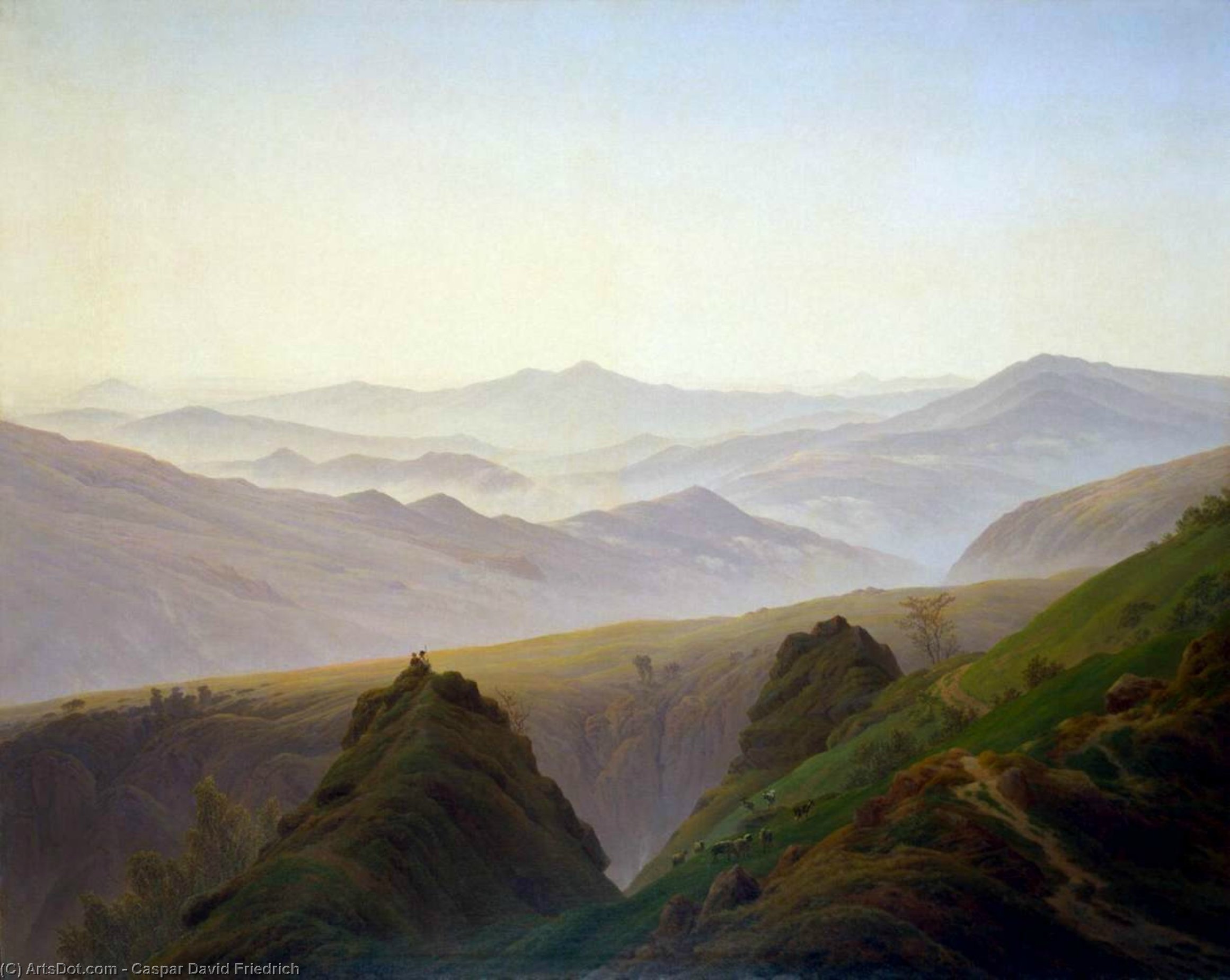 Morgon I Bergen — Caspar David Friedrich