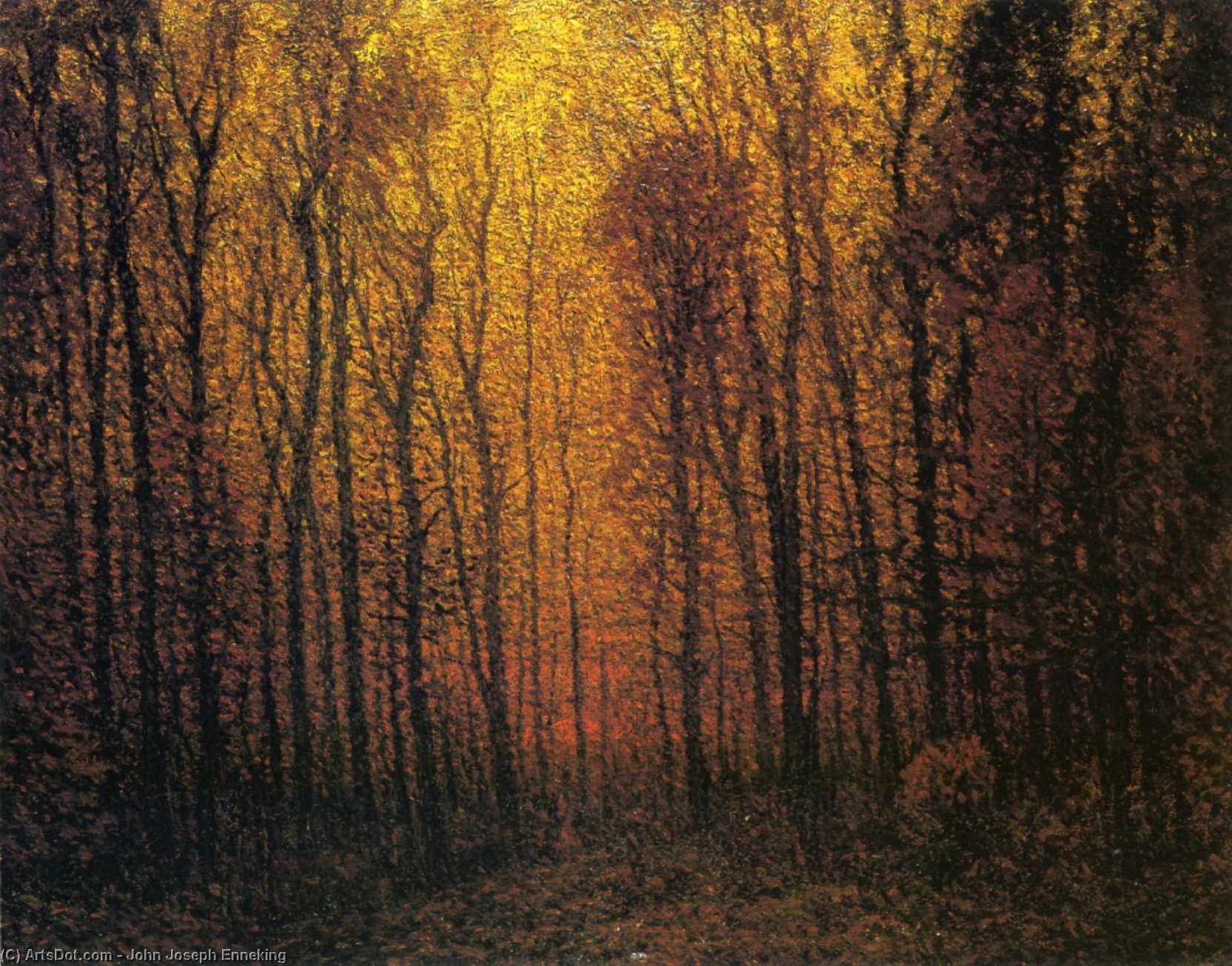 Deep Woods In Fall — 존 조셉 에네킹