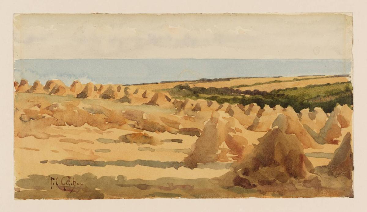 Cornfields Above Lamorna — Thomas Cooper Gotch