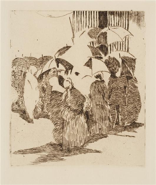 La Queue Devant La Boucherie — Édouard Manet