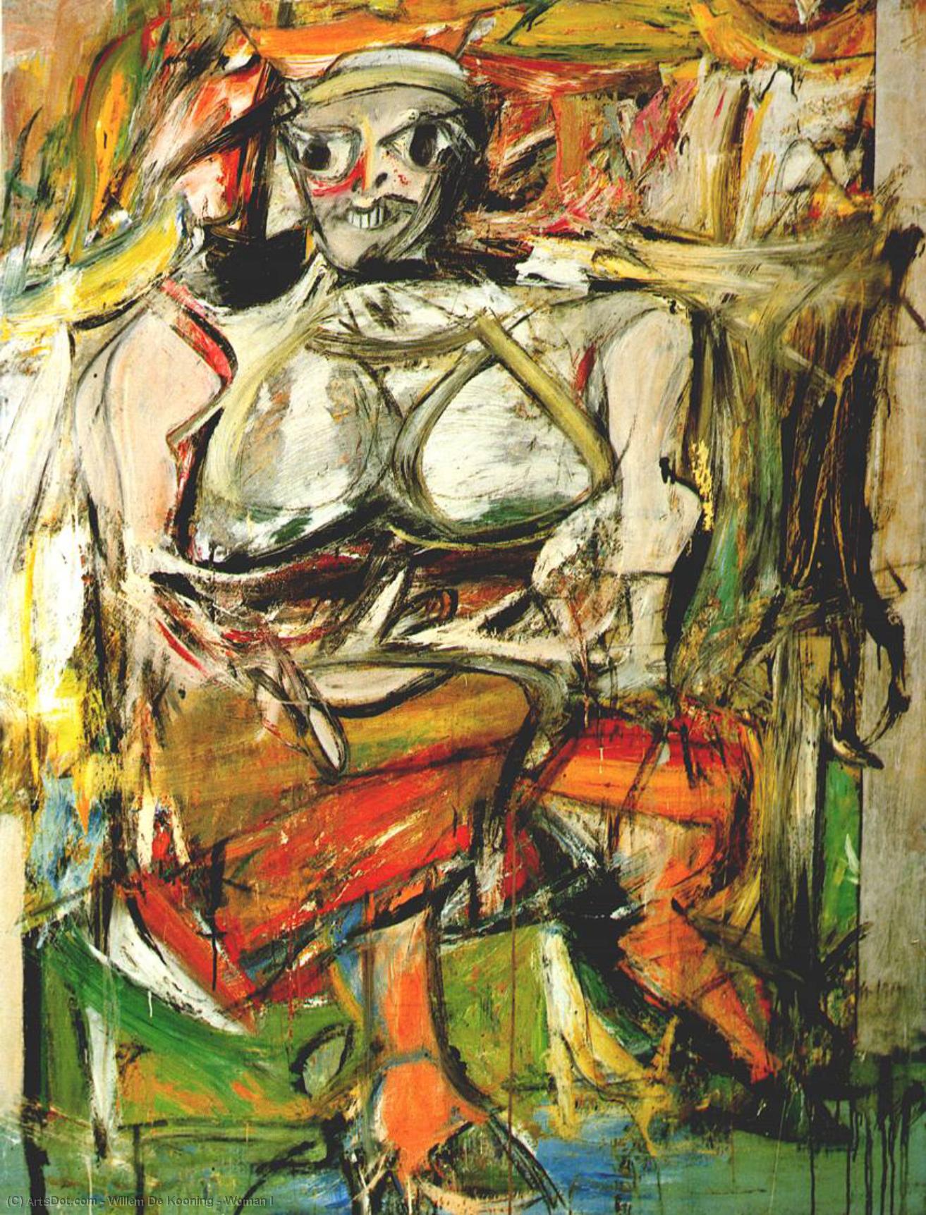 Žena I — Вилјем Де Кунинг